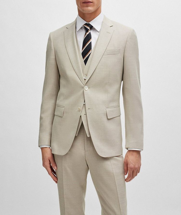 Hopsack Weave Wool-Blend Suit image 1