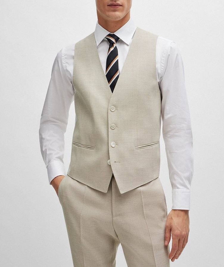 Hopsack Weave Wool-Blend Suit image 3