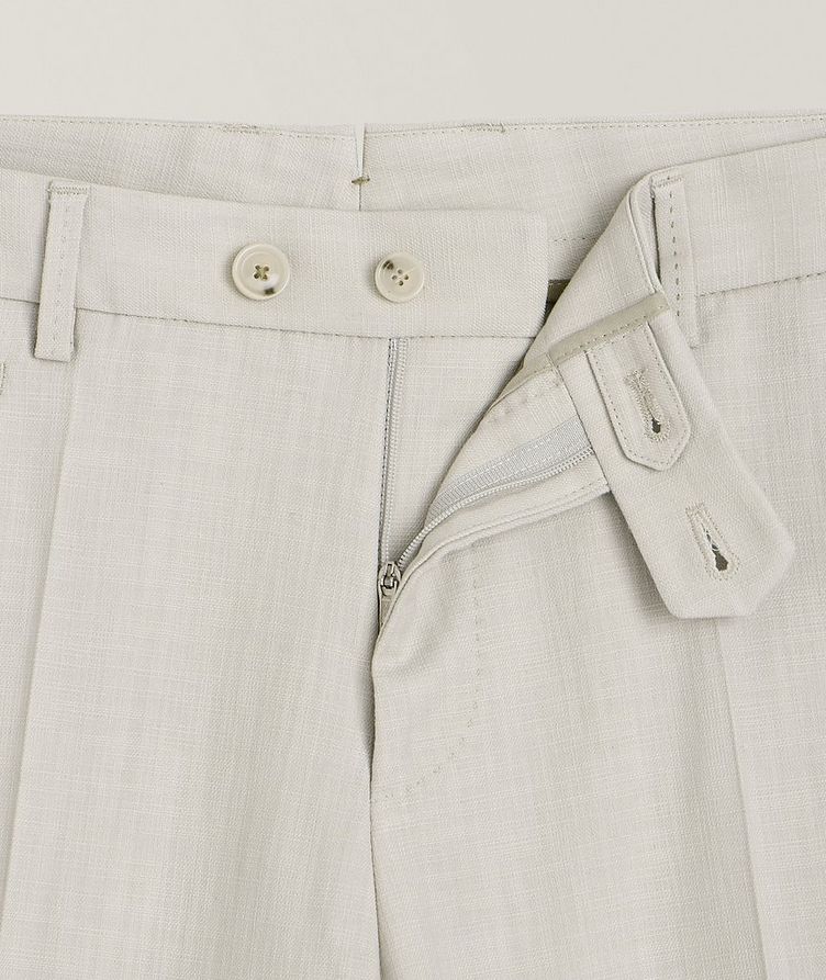 Pantalon en coton extensible à petit motif image 1