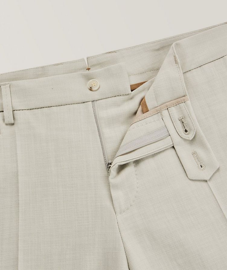 Pantalon en coton extensible à petit motif image 4