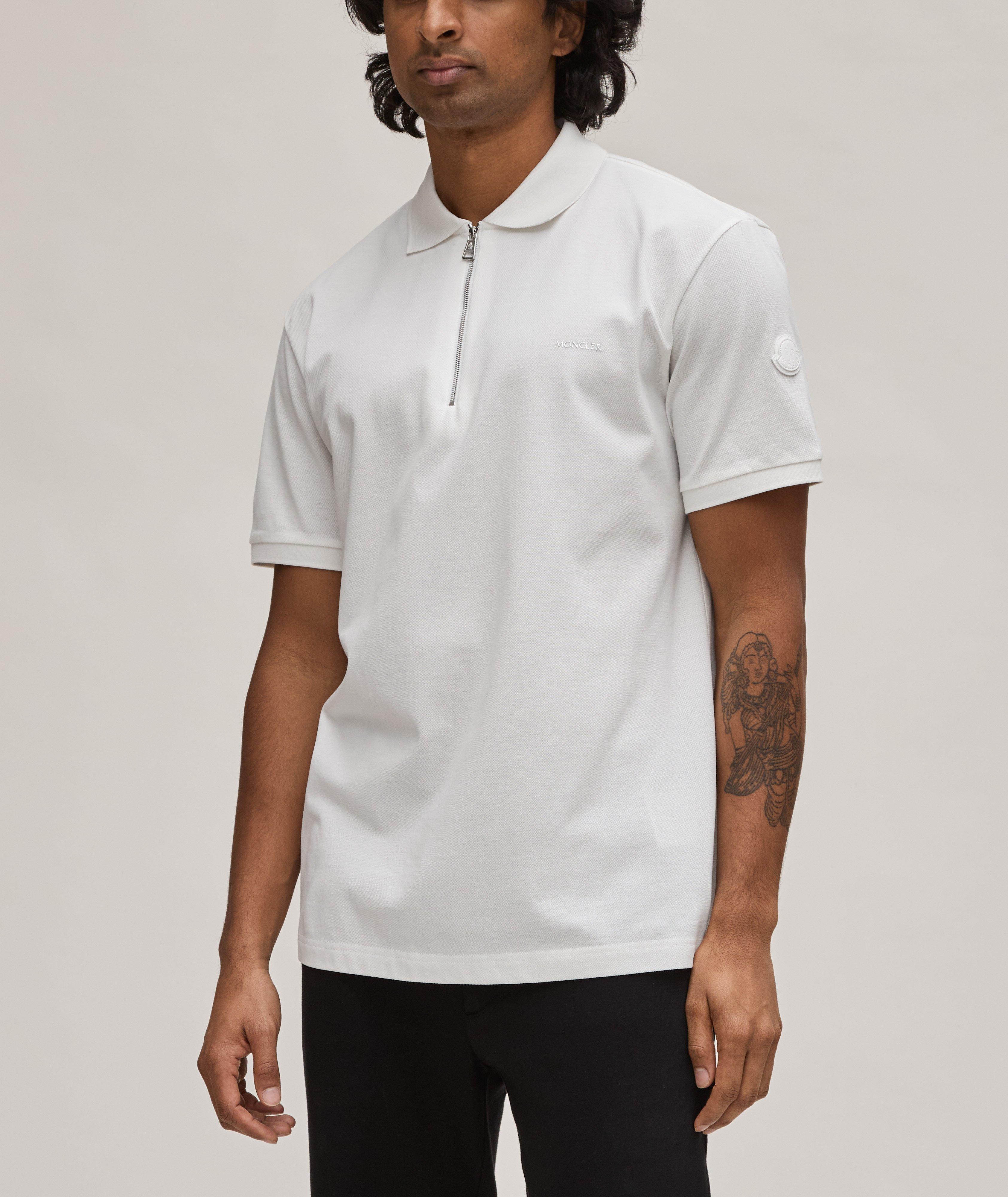 Jersey Cotton Quarter-Zip Polo  image 1