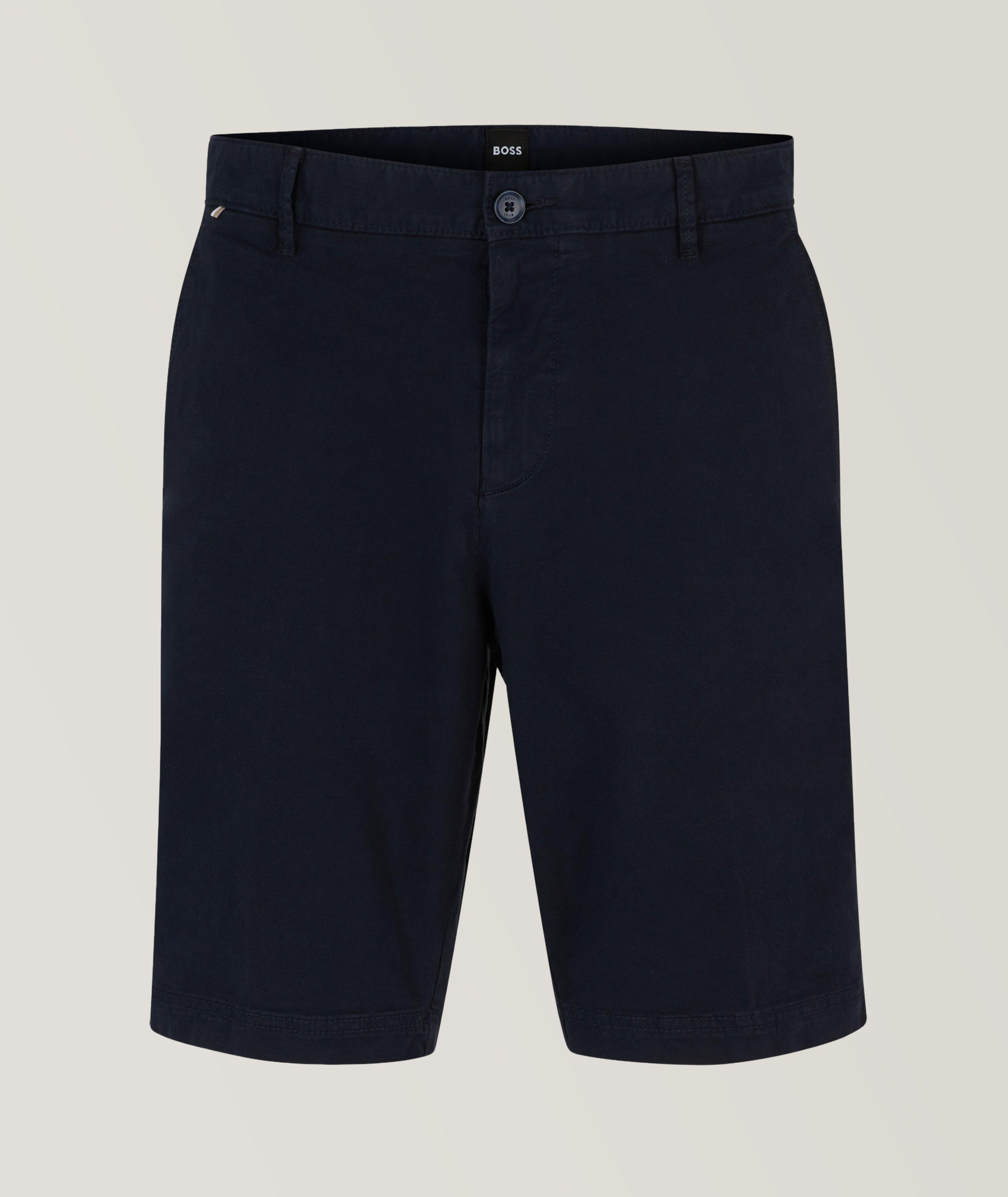 BOSS Slice Stretch-Cotton Twill Shorts, Shorts