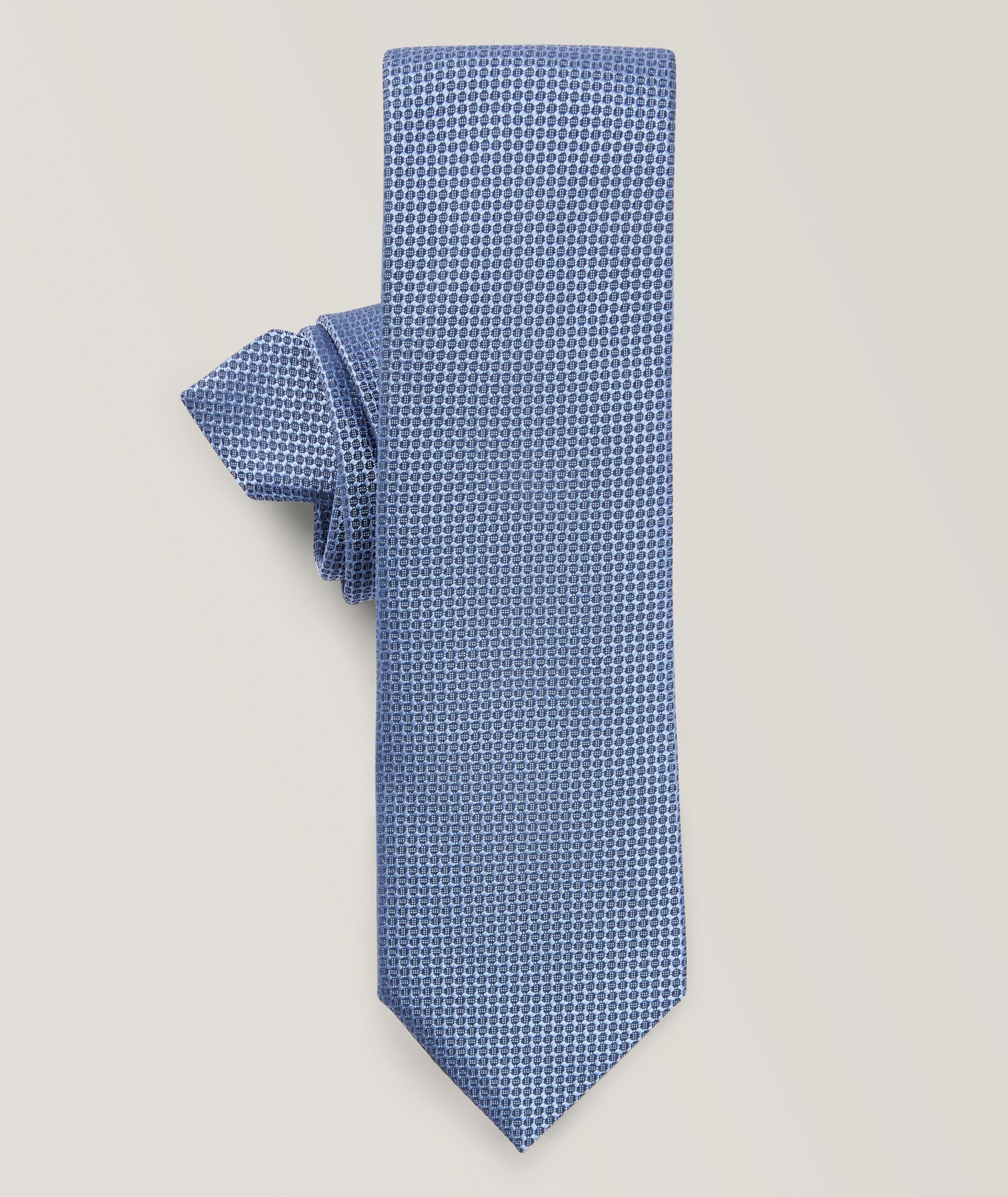 Micro Pattern Jacquard Silk-Blend Tie  image 1