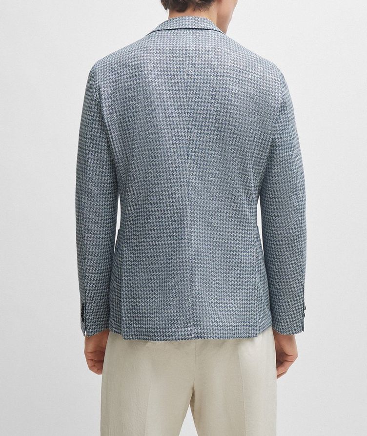 Hanry Neat Pattern Linen-Blend Sport Jacket image 2