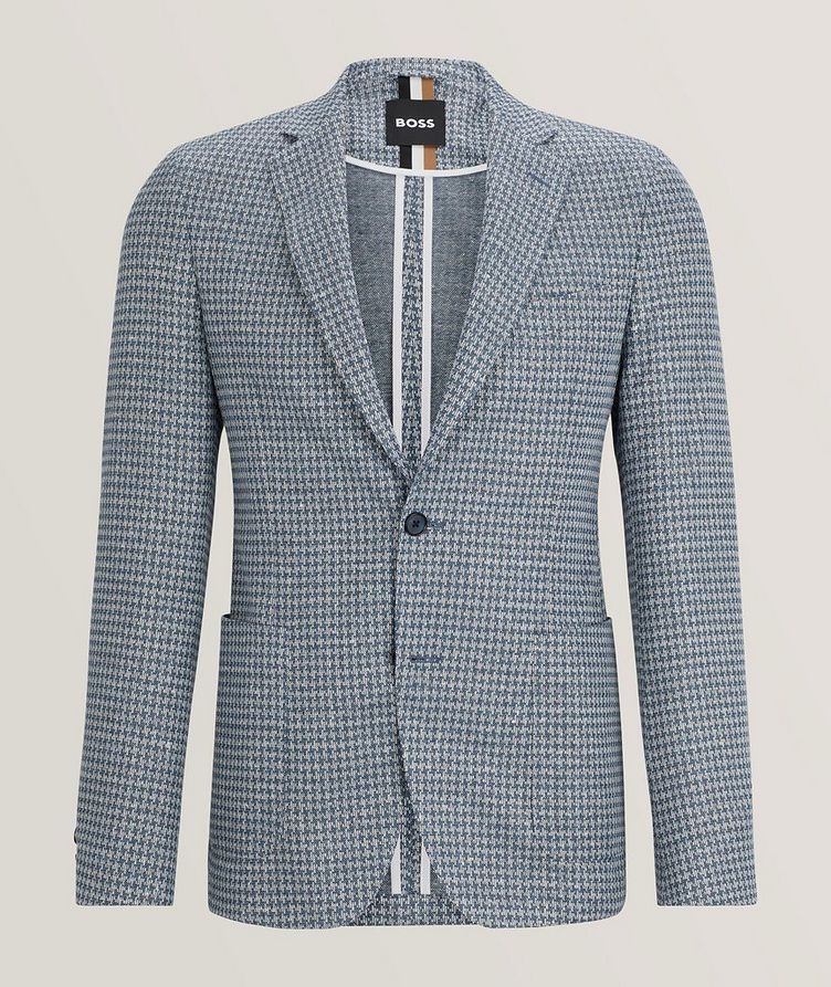 Hanry Neat Pattern Linen-Blend Sport Jacket image 0