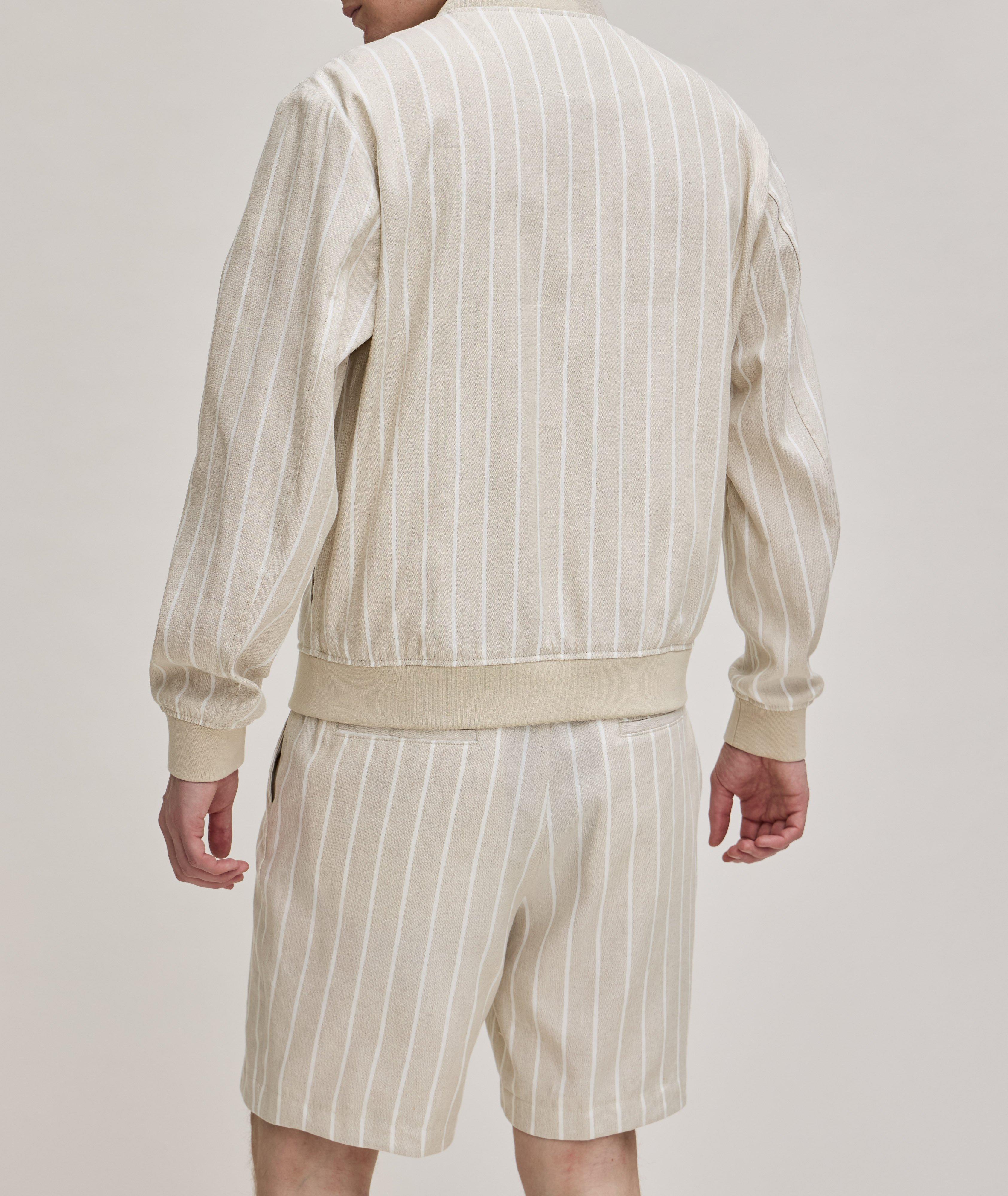 Hanry Striped Italian Linen-Cotton Jacket image 2