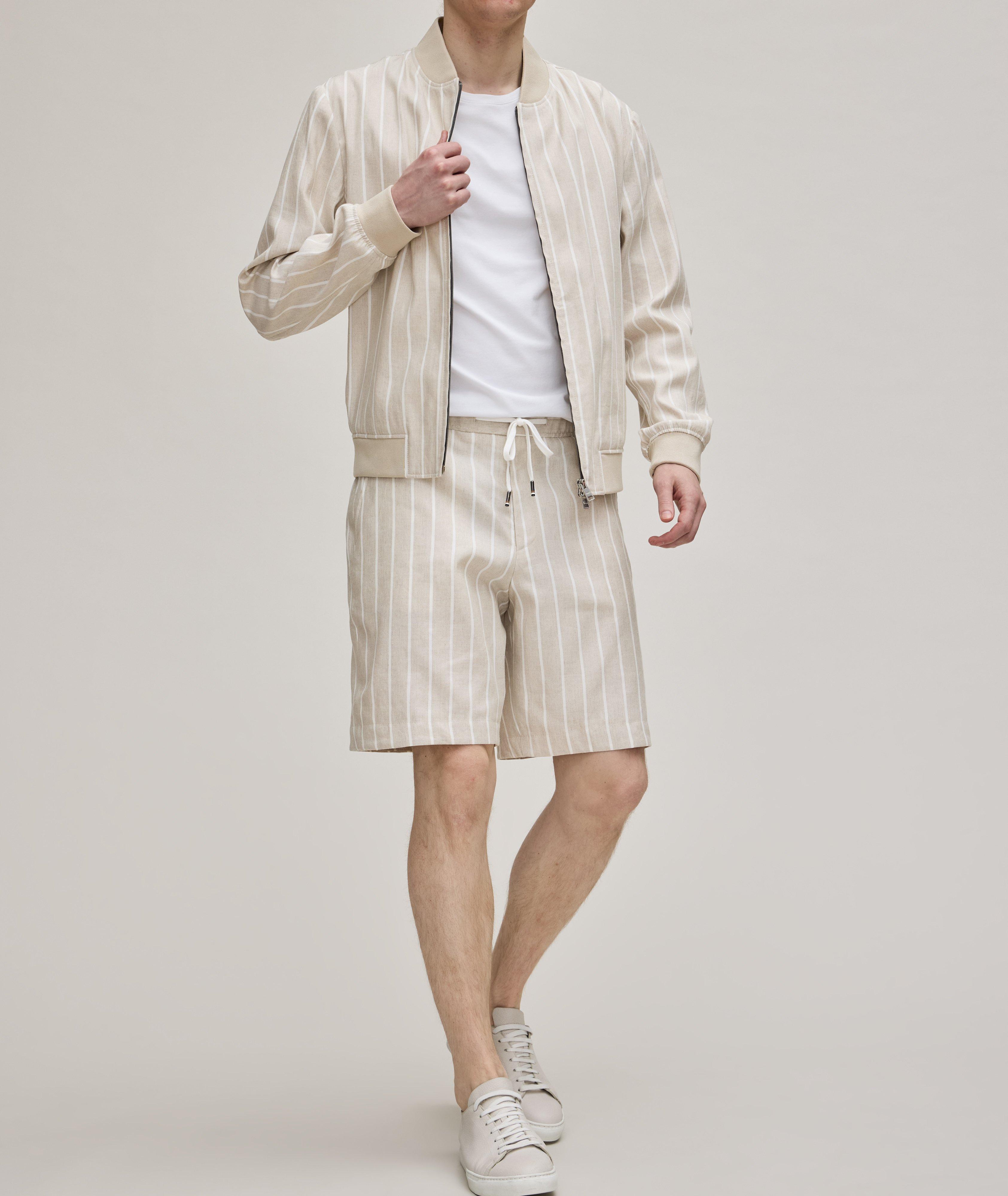 Hanry Striped Italian Linen-Cotton Jacket image 3