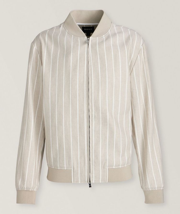 Hanry Striped Italian Linen-Cotton Jacket image 0