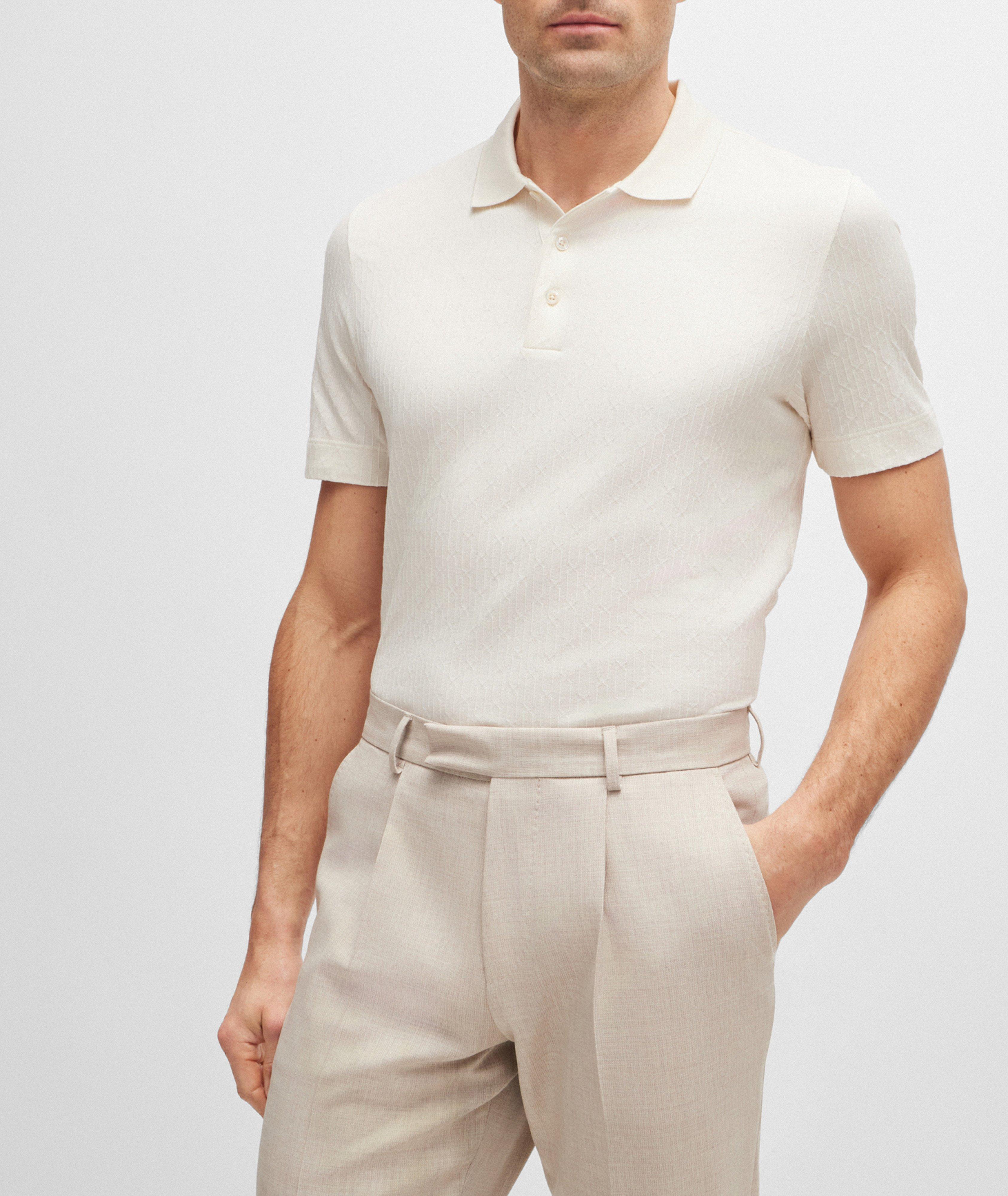 Quilted Cotton-Silk Polo  image 1