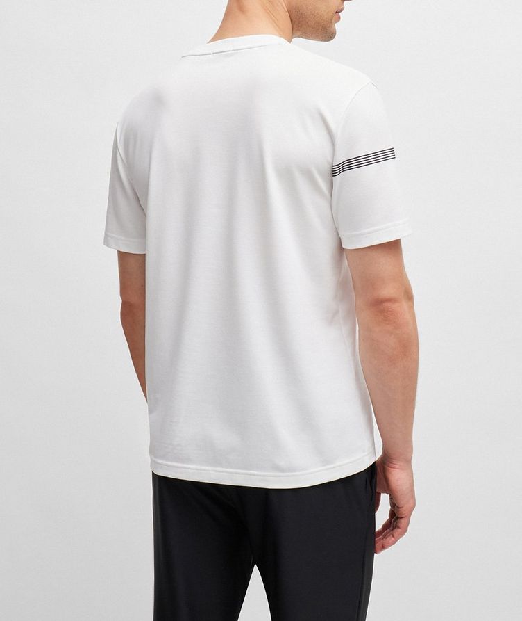 Branded Stripe Active Stretch Cotton-Blend T-Shirt image 2