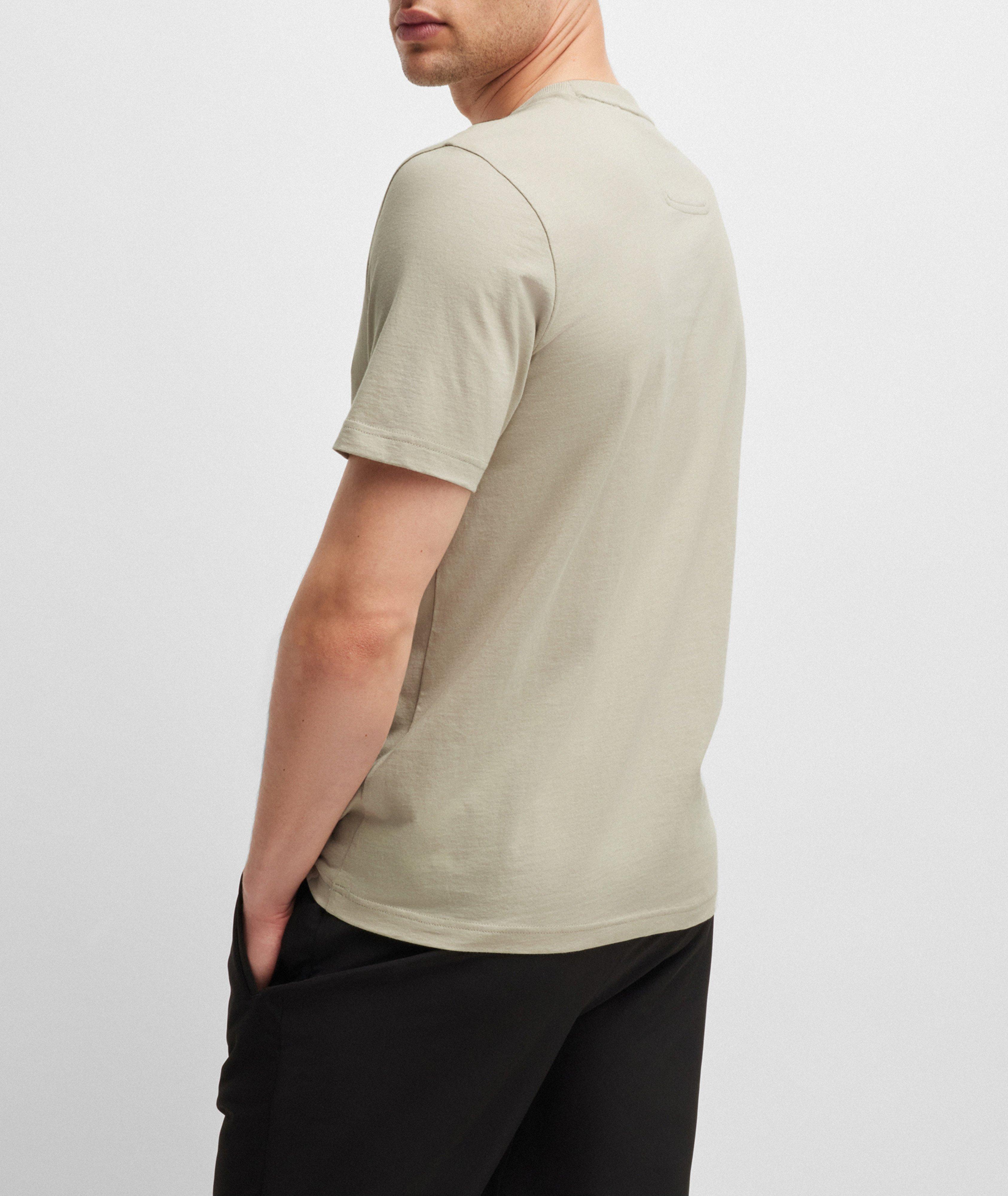 T-shirt en jersey de coton avec logo surdimensionné image 2