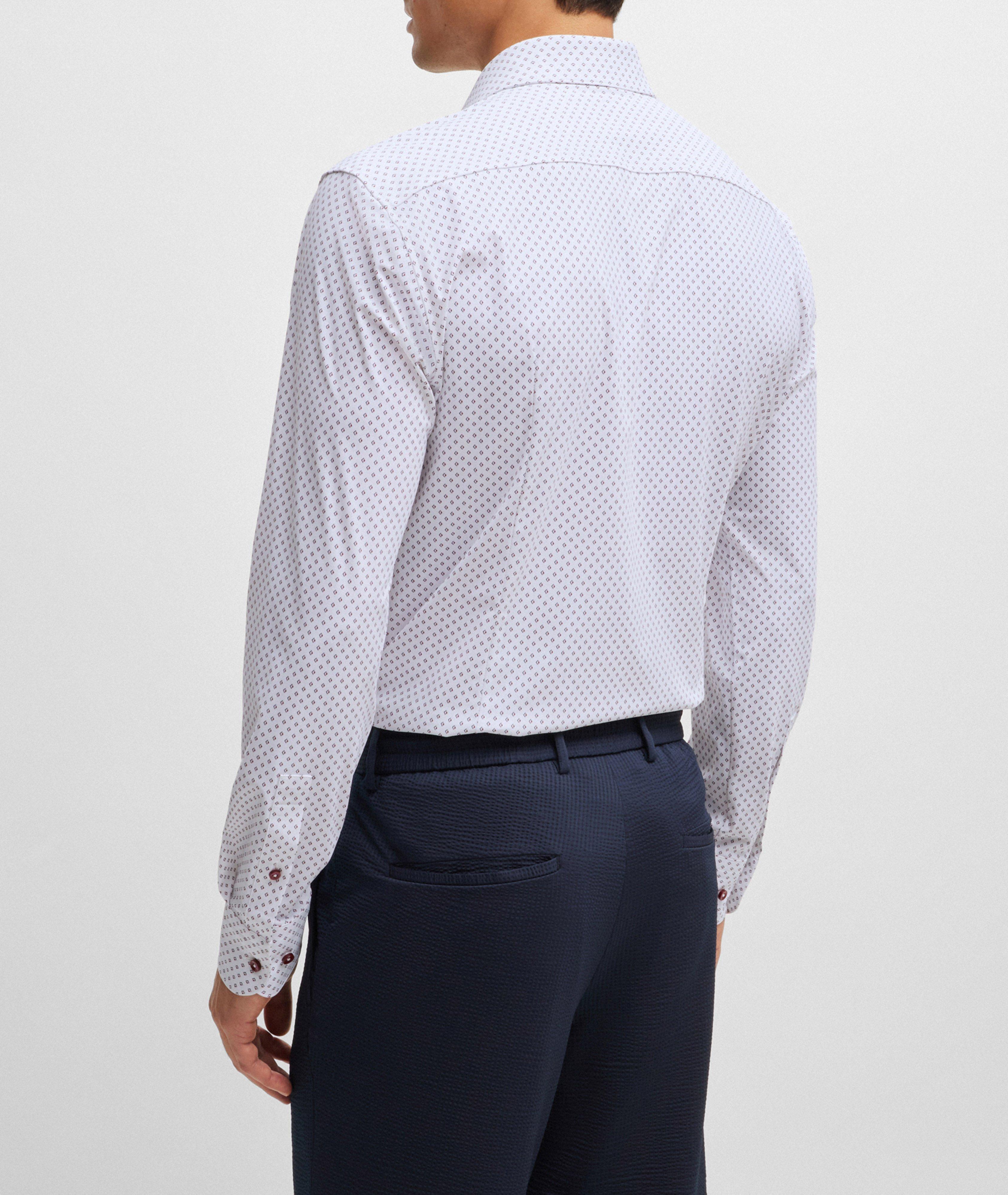 Hank Printed Performance-Stretch Dress Shirt image 2