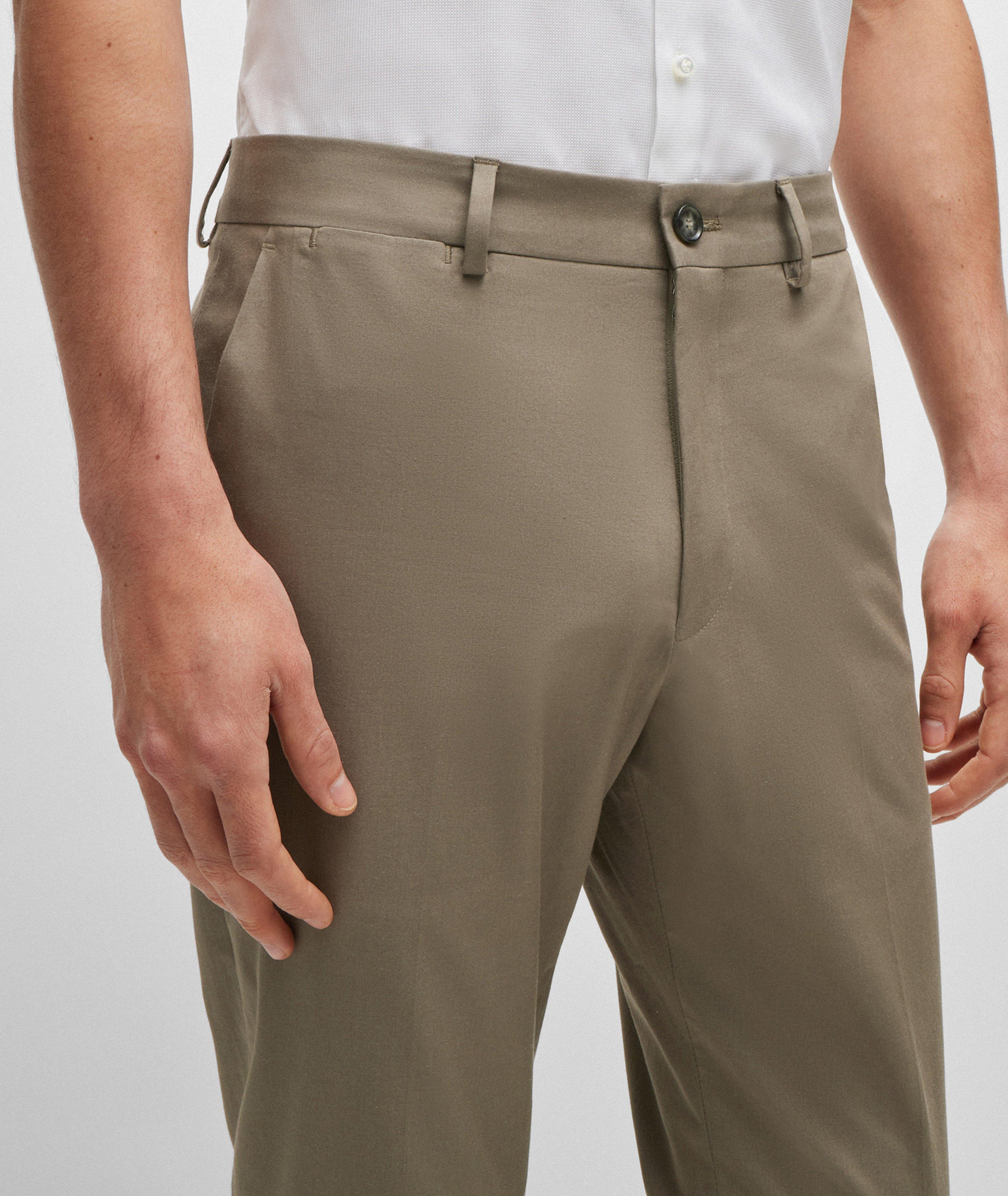 Cotton-Blend Trousers image 1