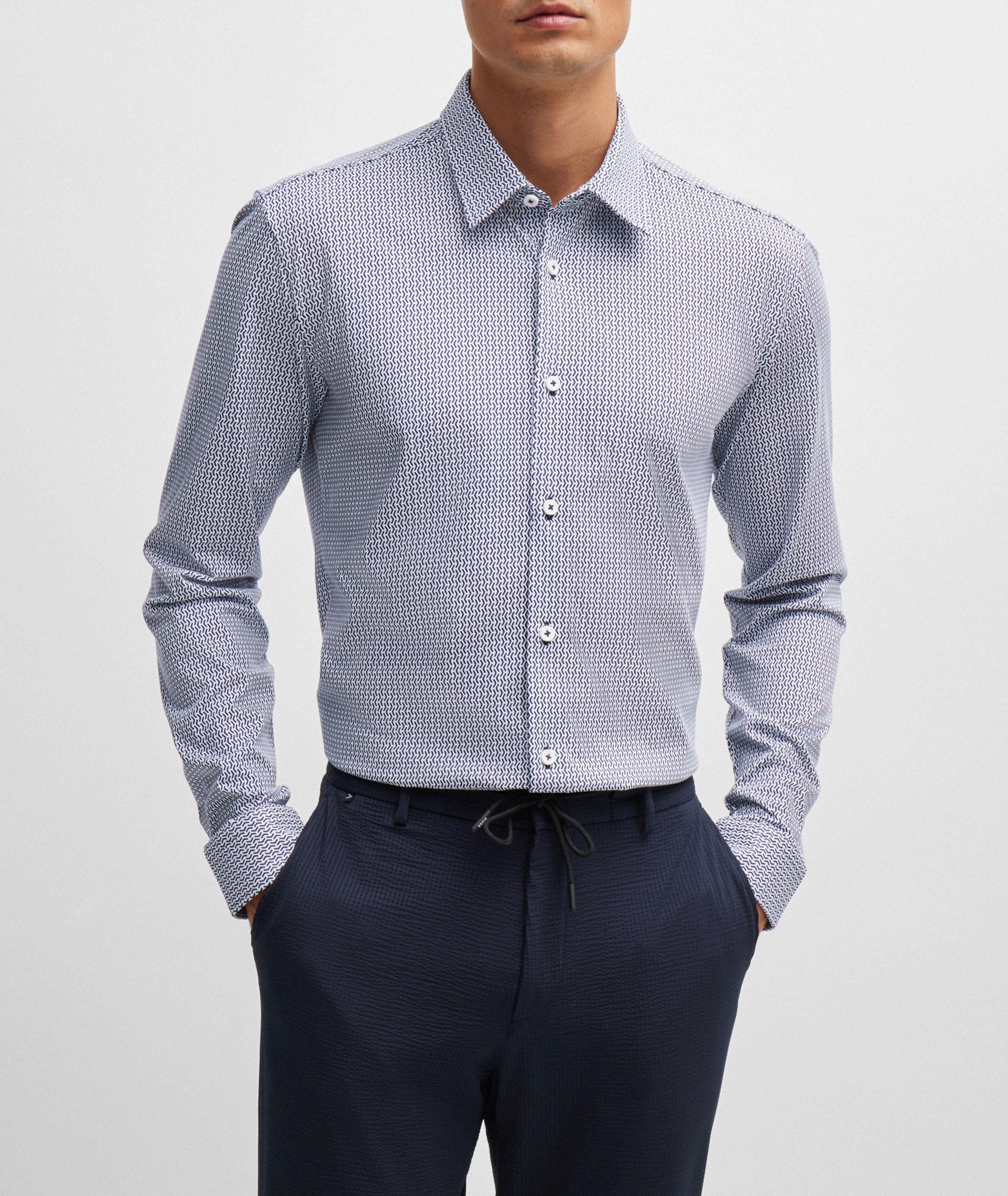 Micro Print Performance-Stretch Shirt image 2