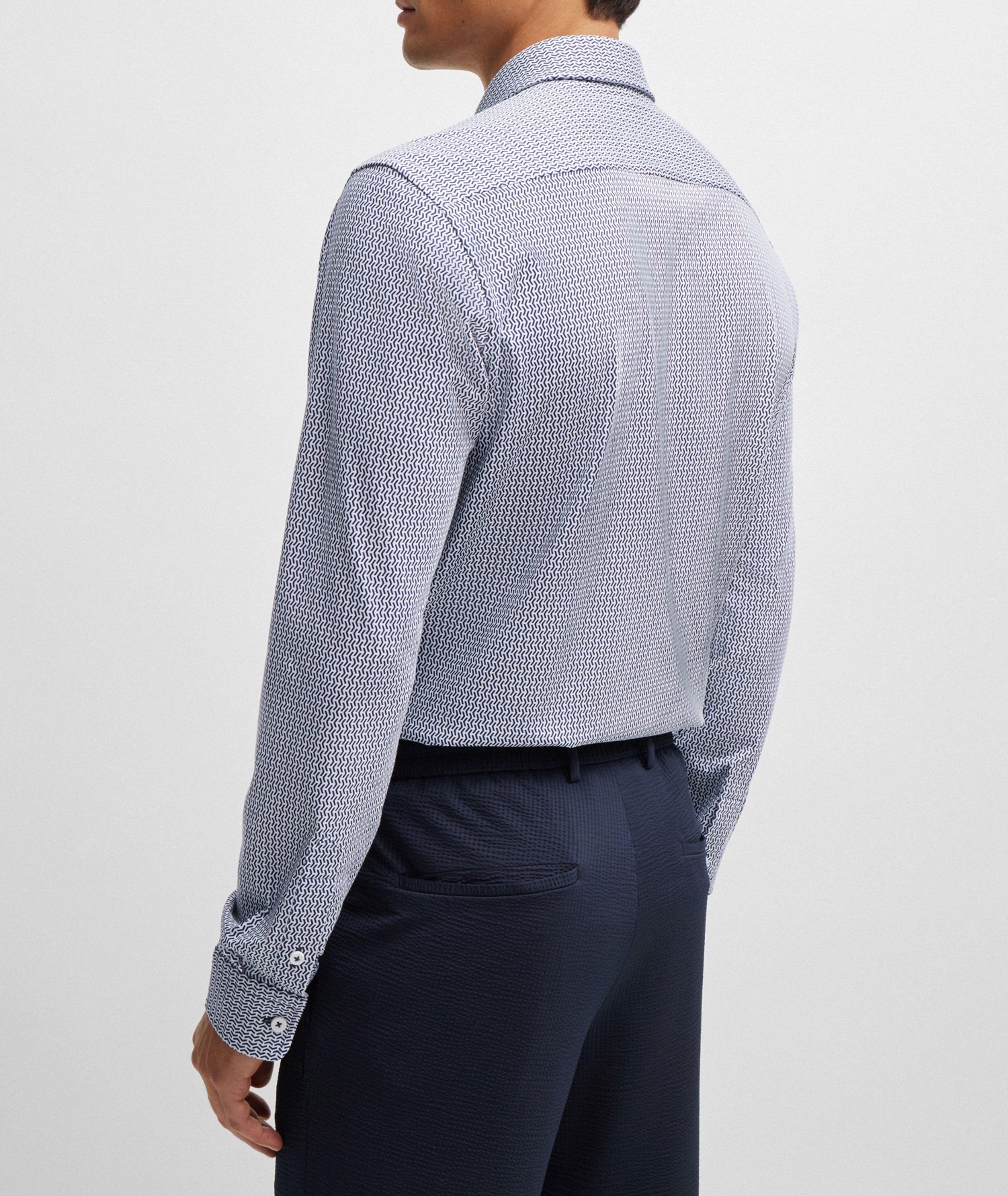 Micro Print Performance-Stretch Shirt image 3