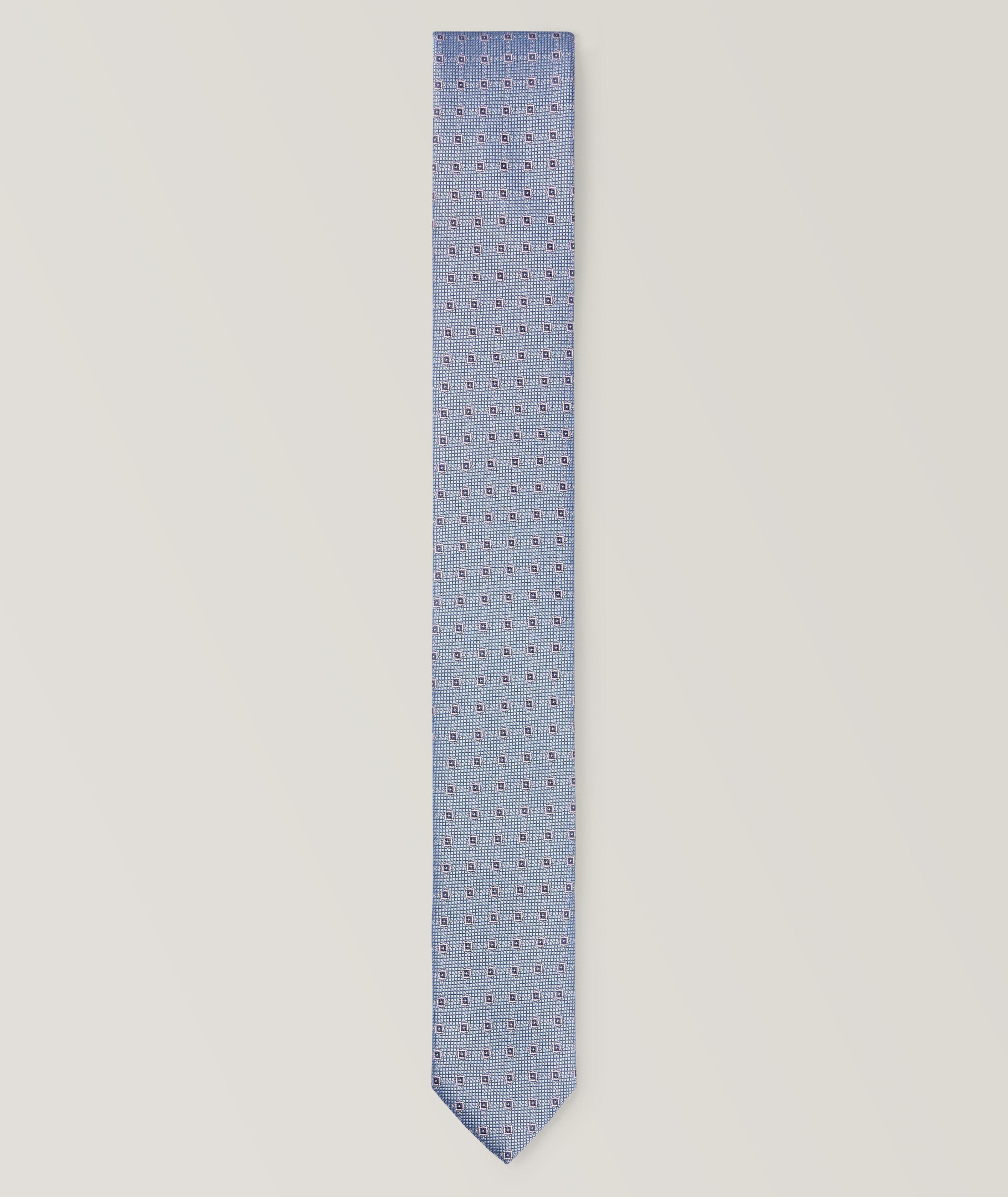 Jacquard Woven Silk-Blend Tie image 0