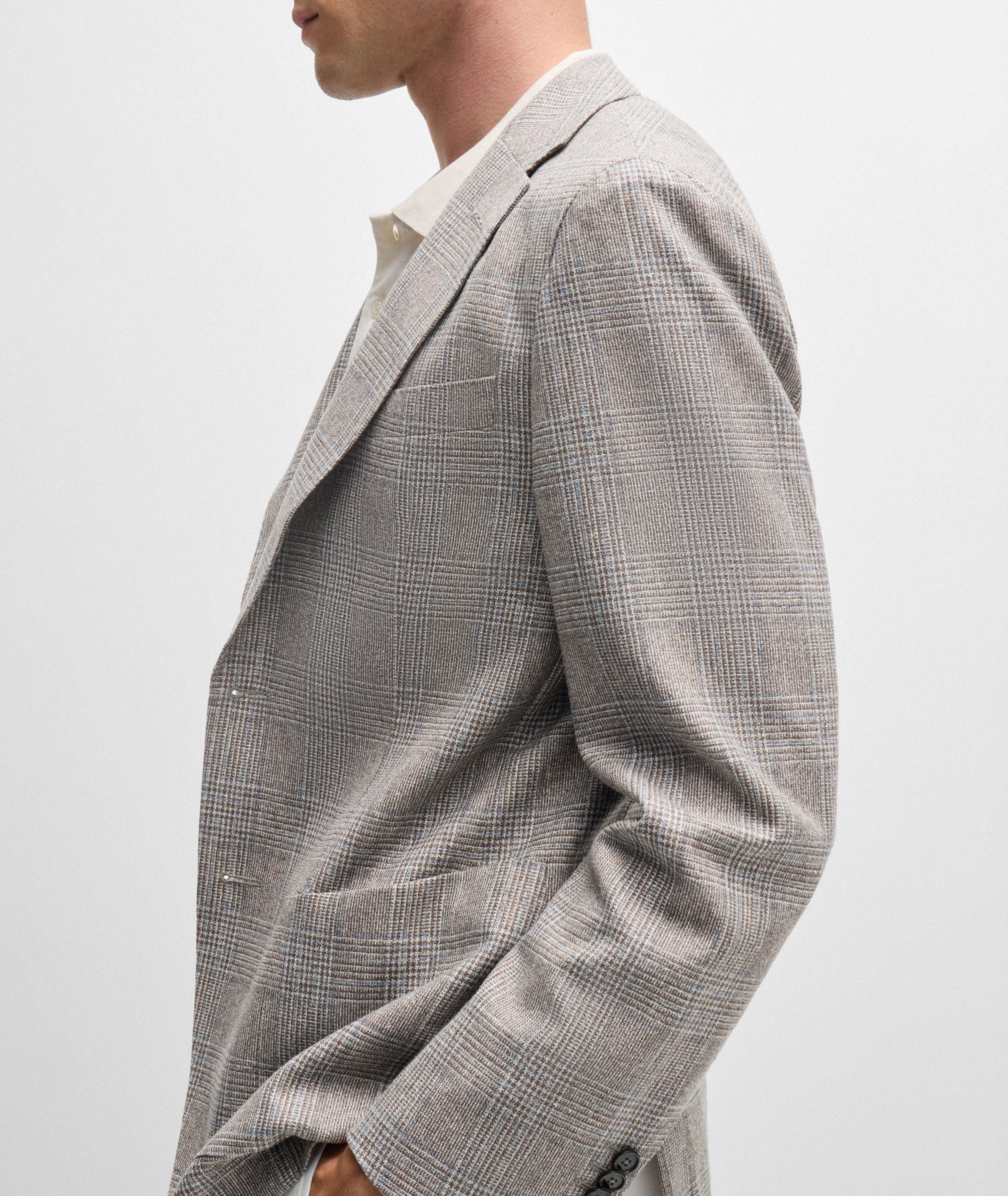 Heston Check Silk-Wool Sport Jacket image 1