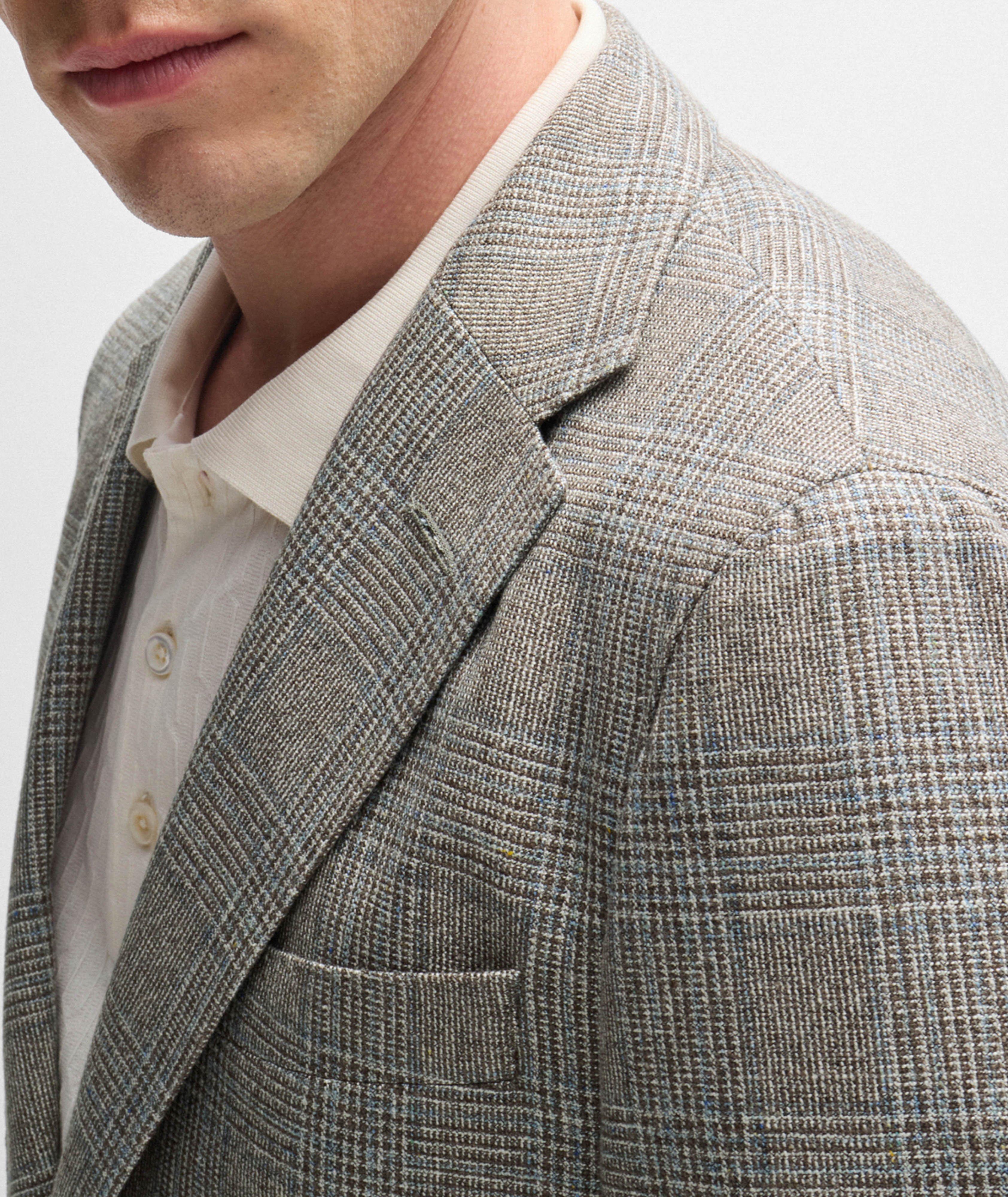 Heston Check Silk-Wool Sport Jacket image 3