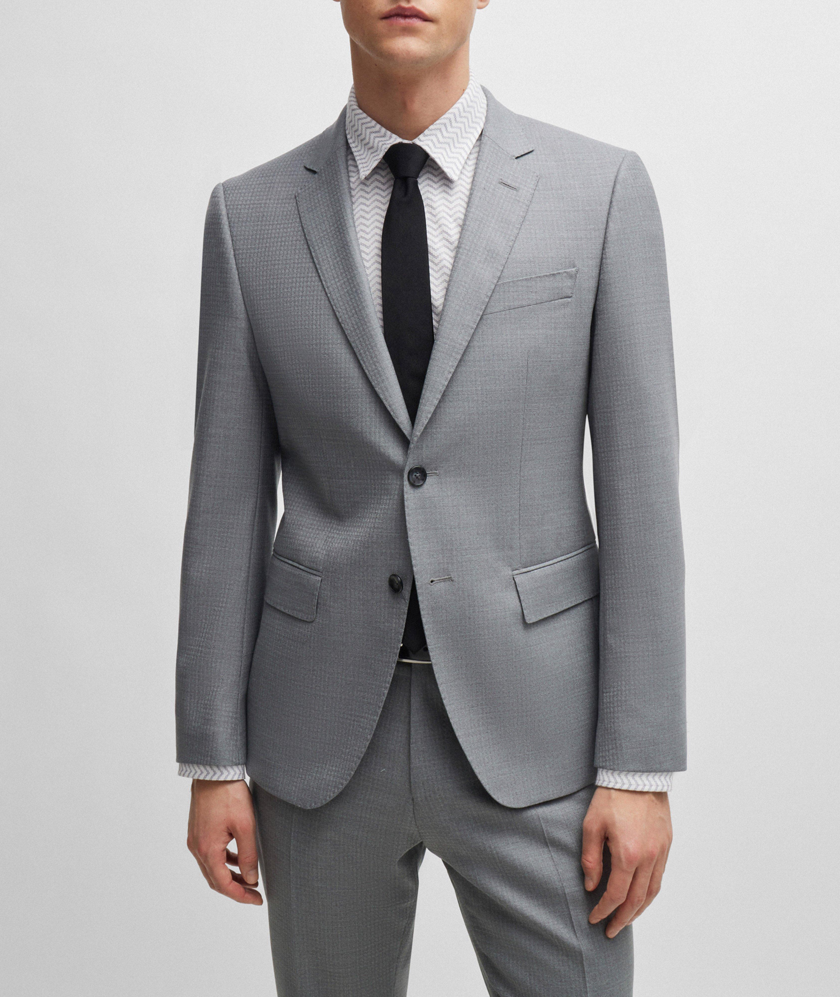 Checked Slim-Fit Suit image 1