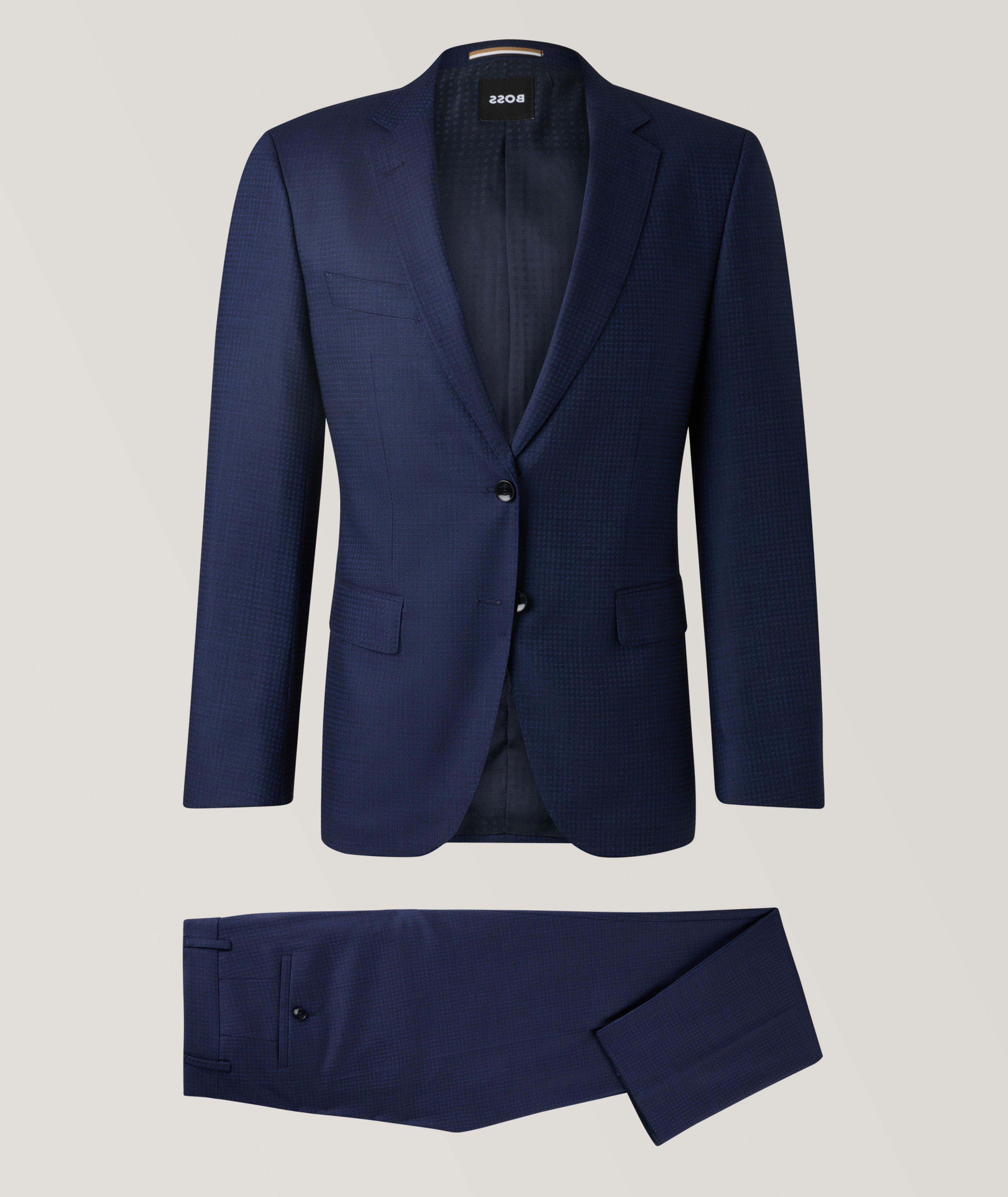 Checked Slim-Fit Suit image 0