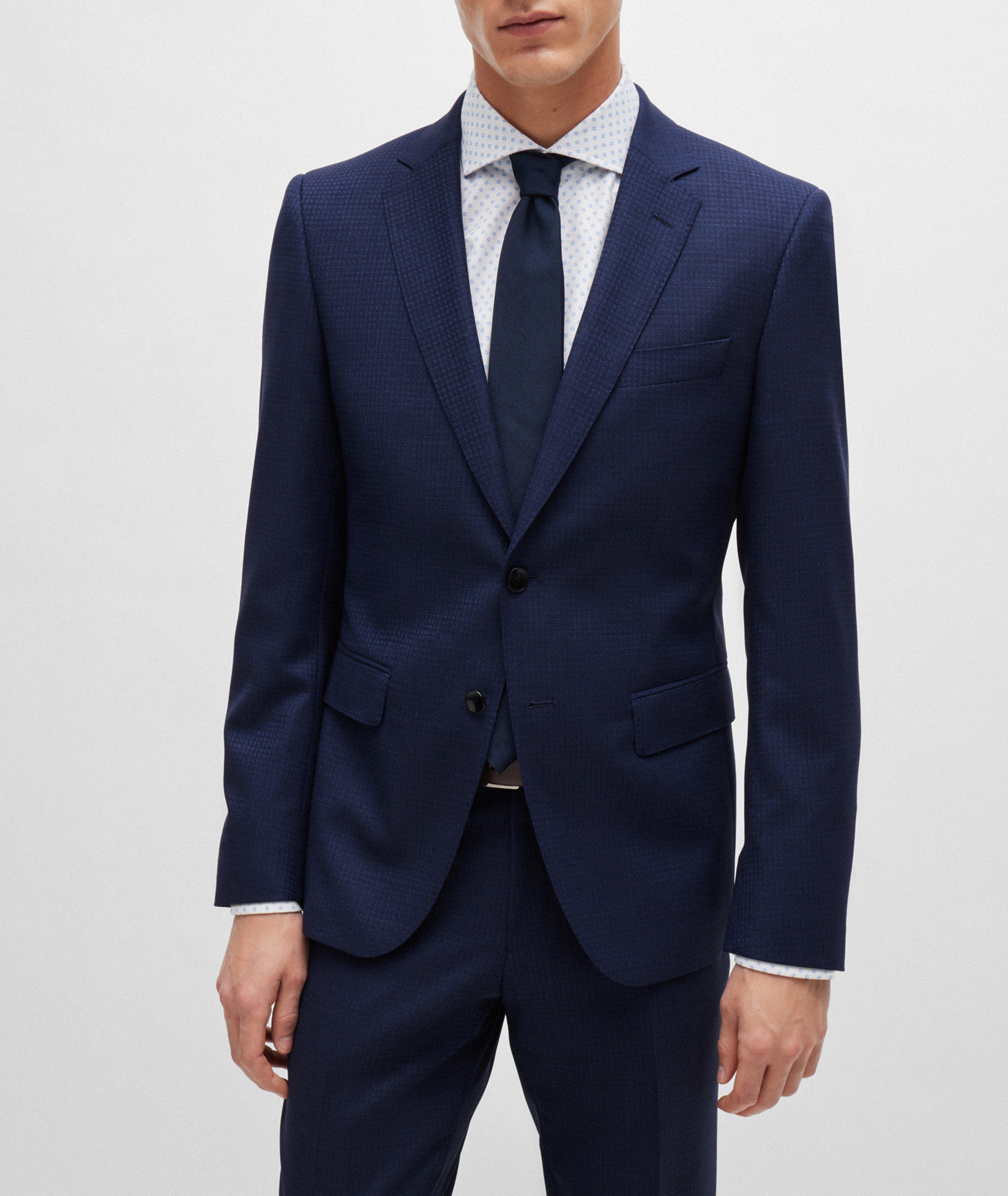 Checked Slim-Fit Suit image 1
