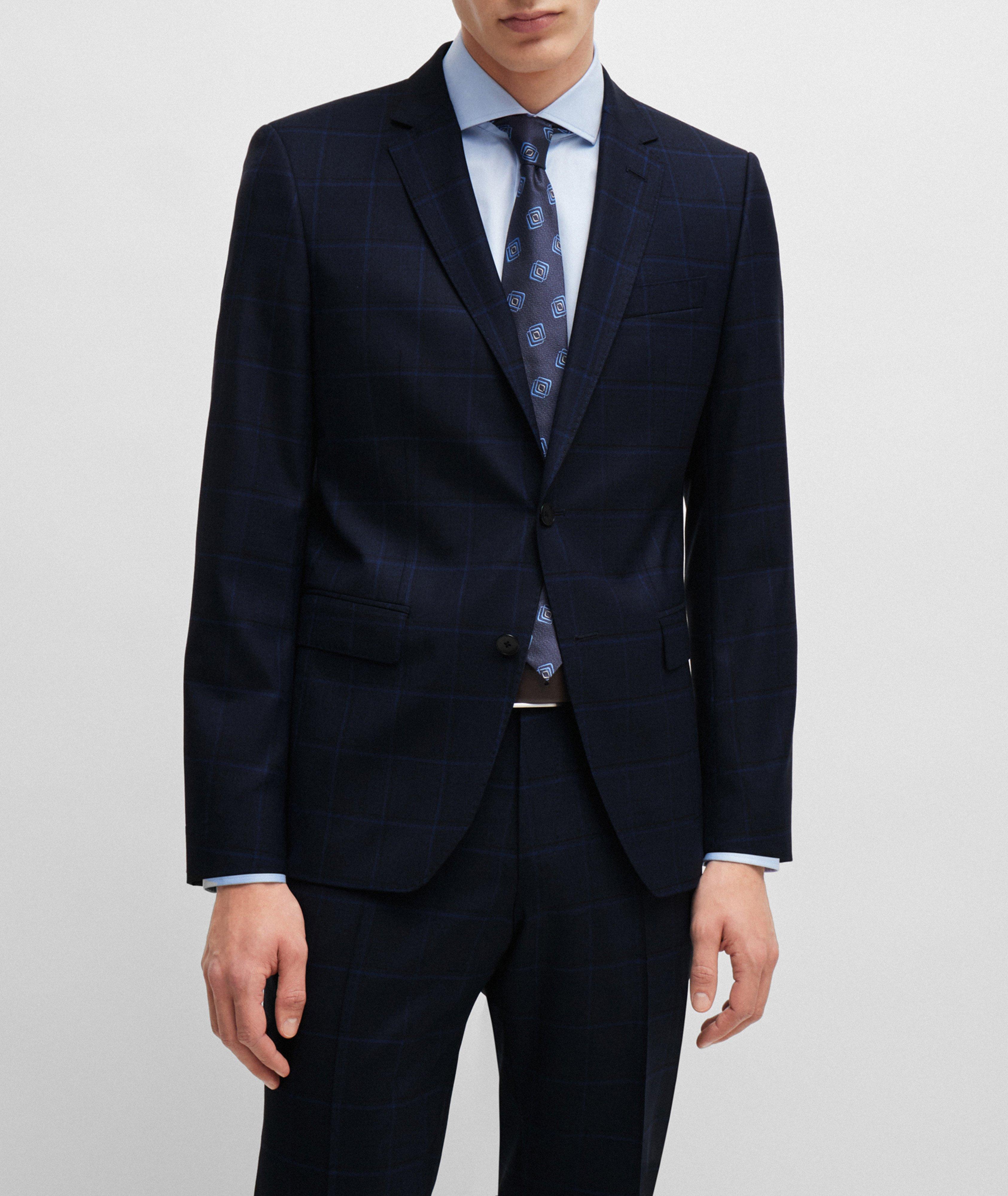 Checked Slim-Fit Suit image 1