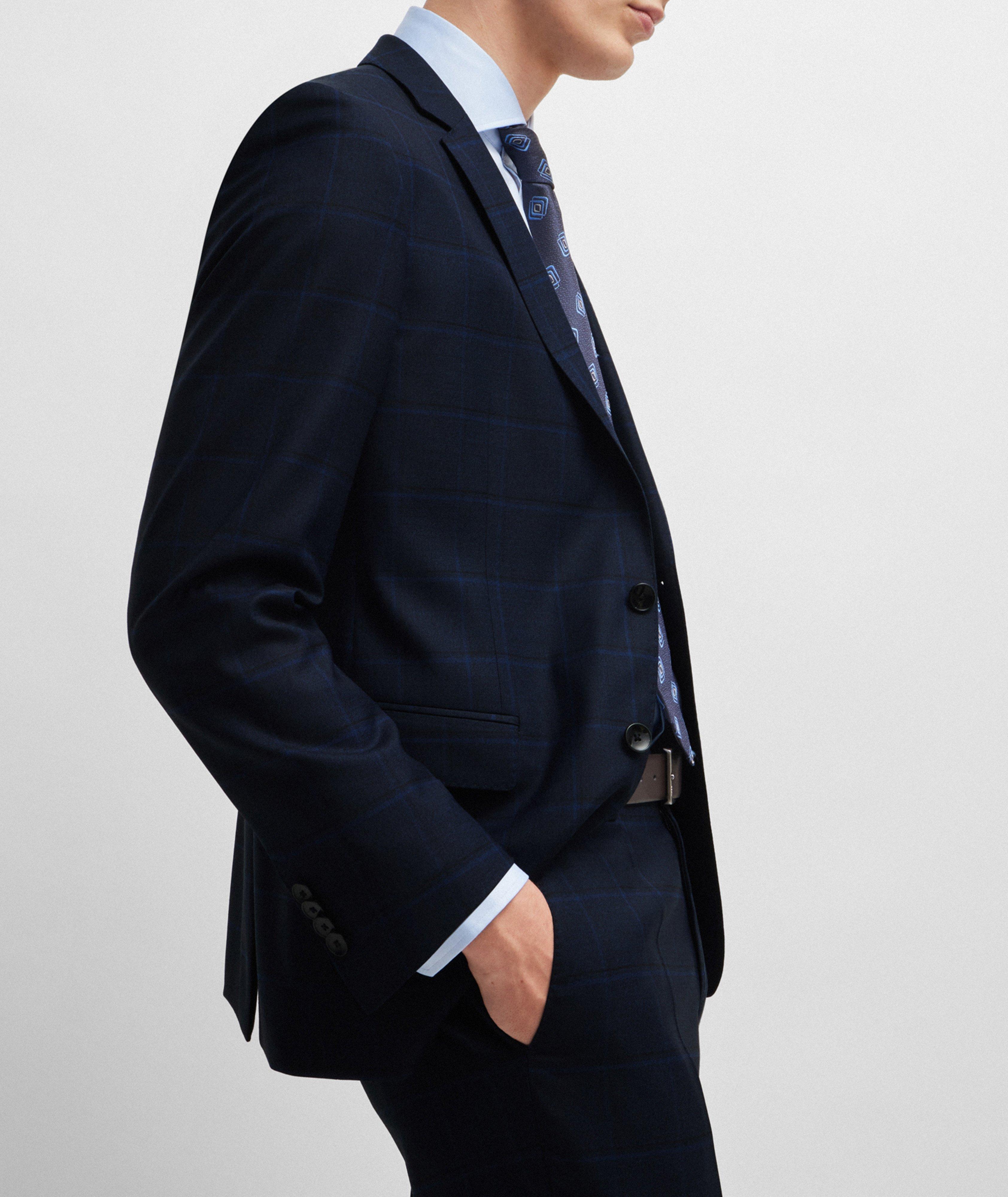 Checked Slim-Fit Suit image 4