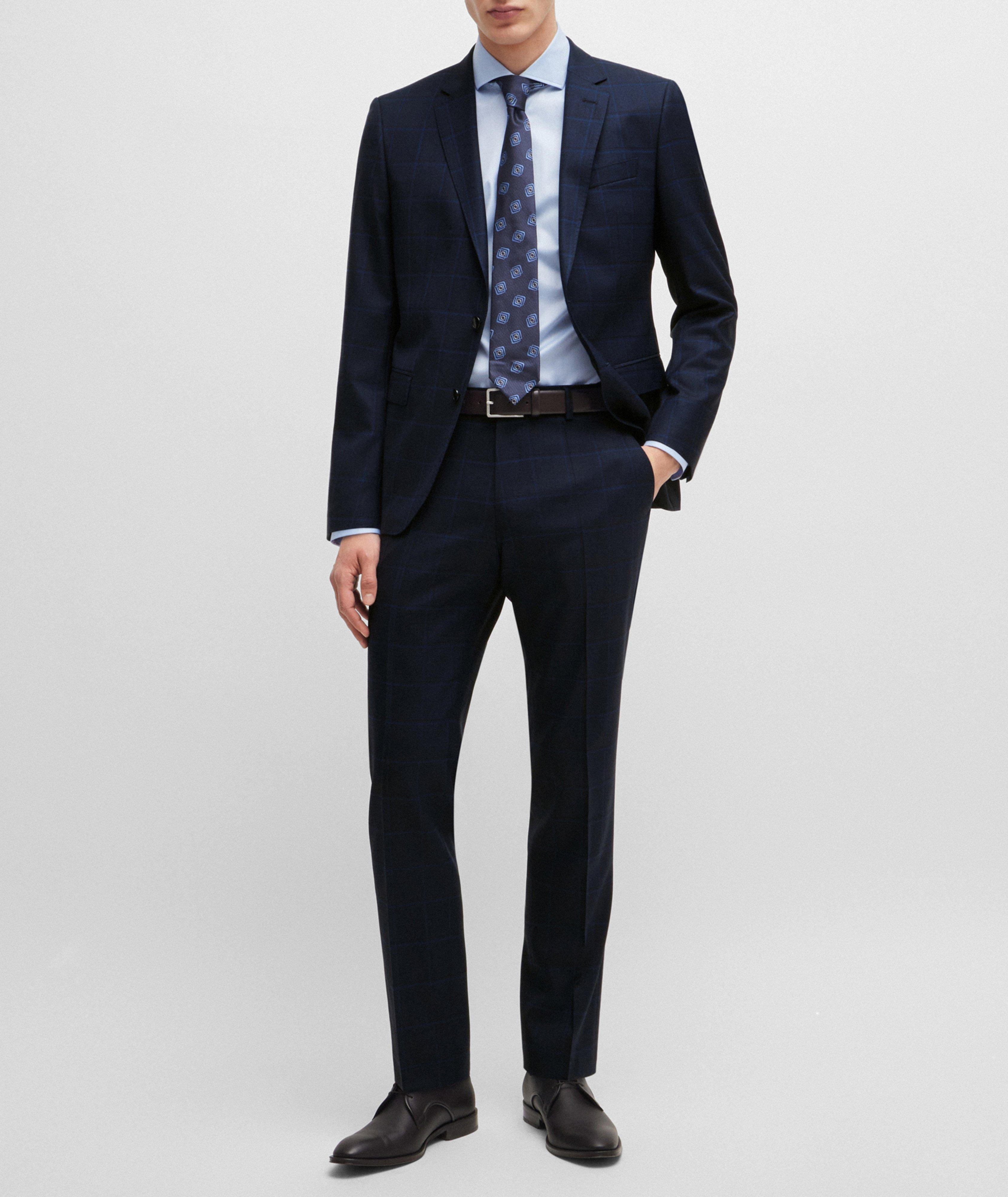 Checked Slim-Fit Suit image 5