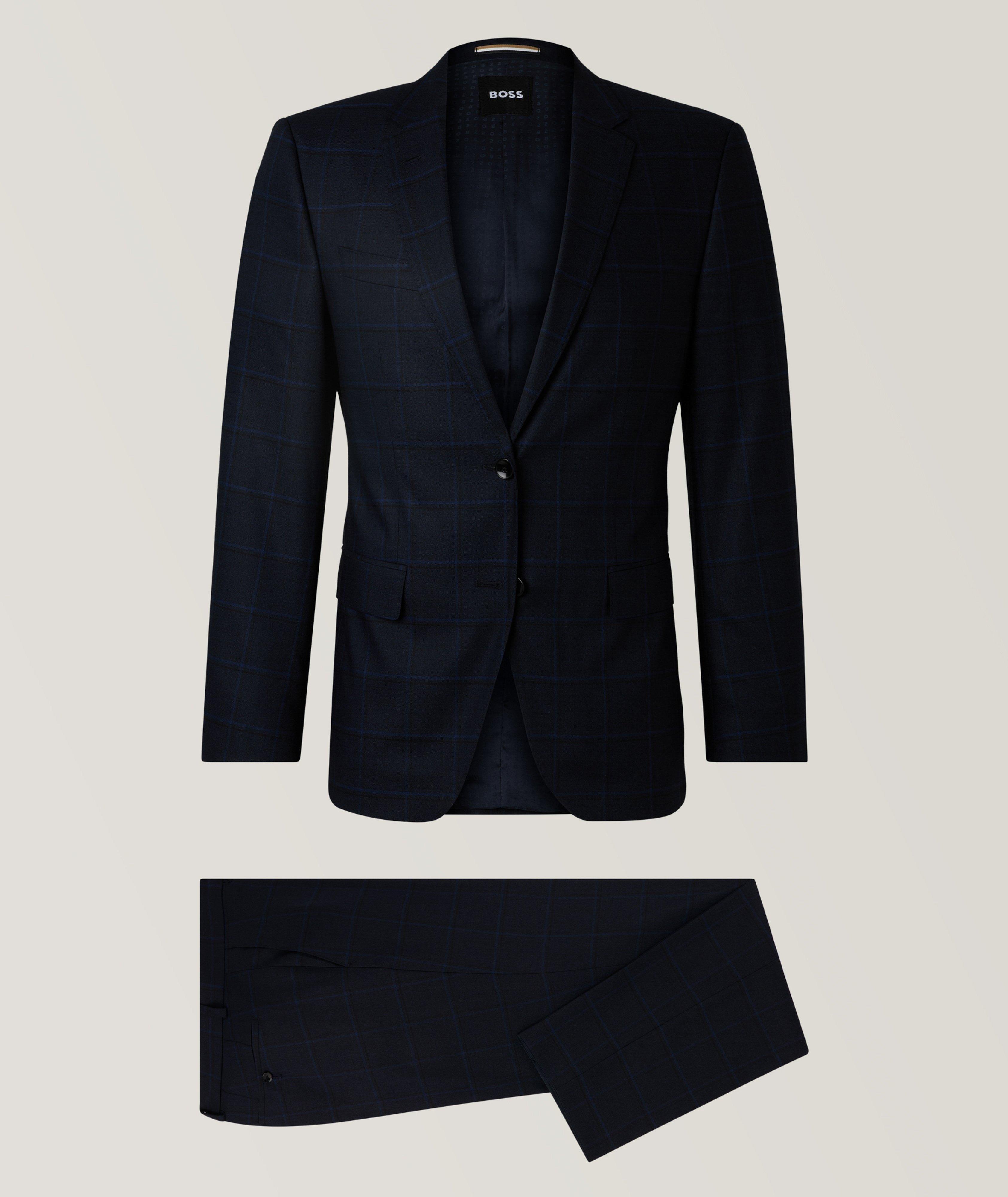 Checked Slim-Fit Suit image 0