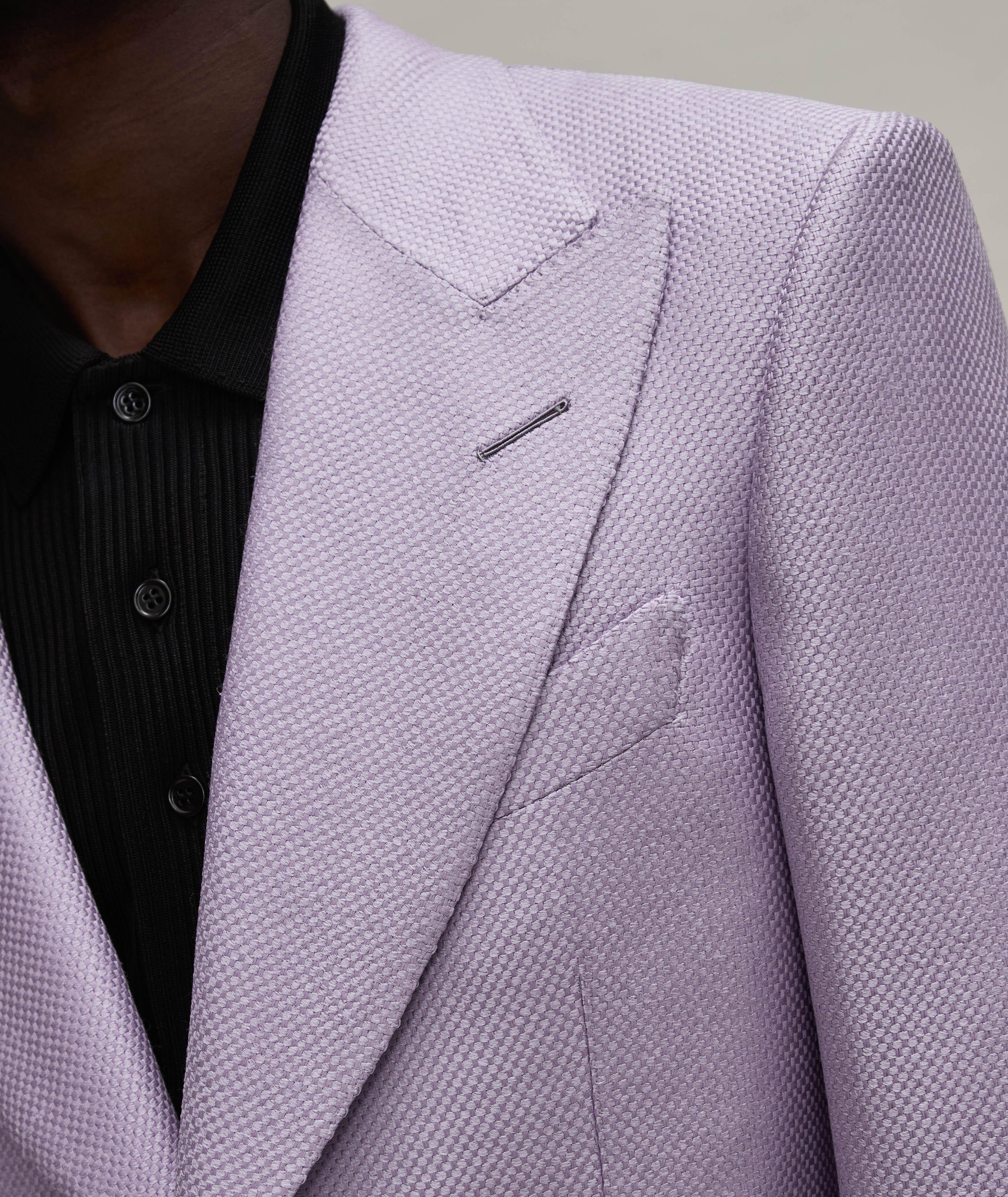 Atticus Textured Silk-Wool Sport Jacket image 3