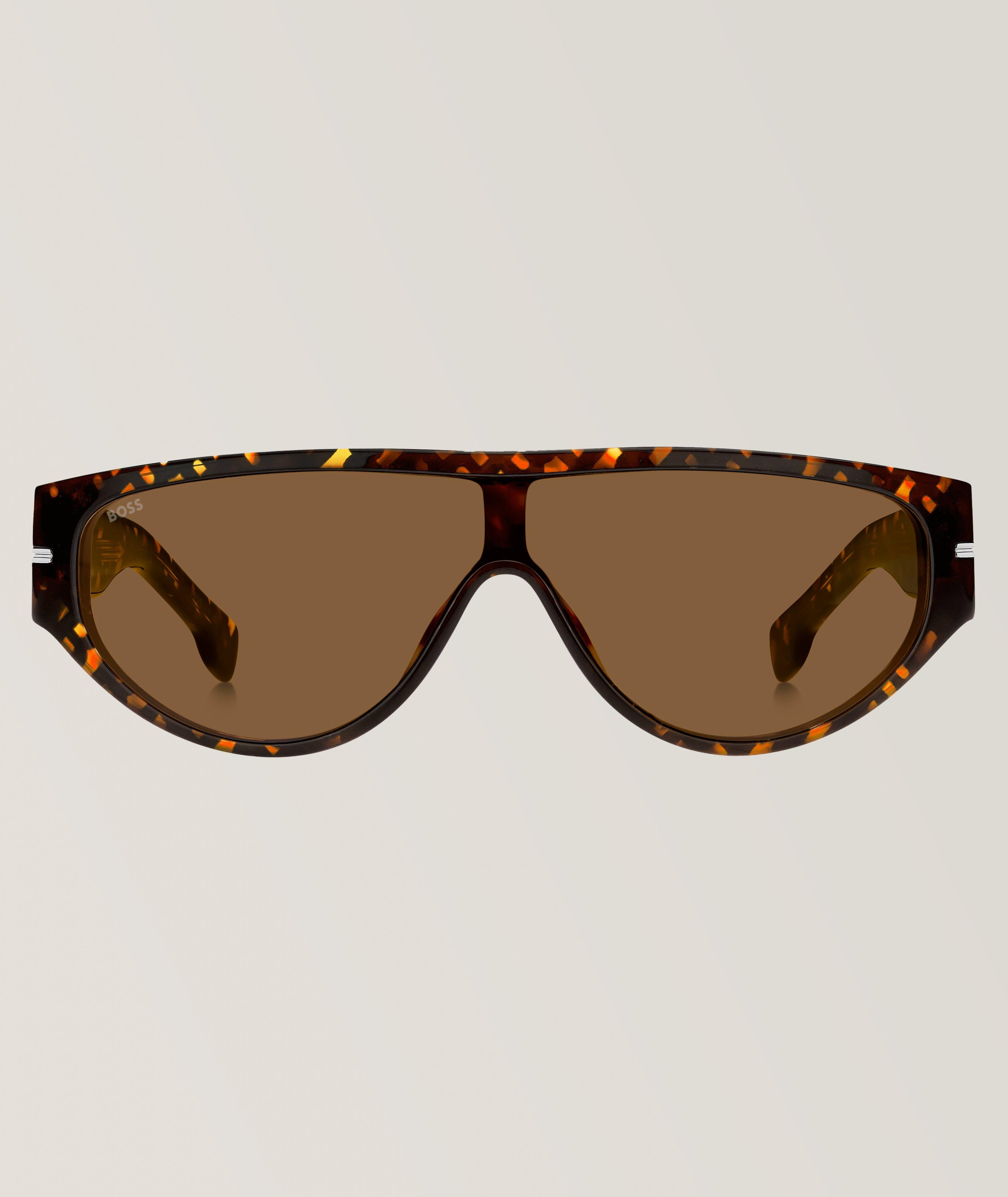 Eco-Acetate Havana Shield Sunglasses image 2