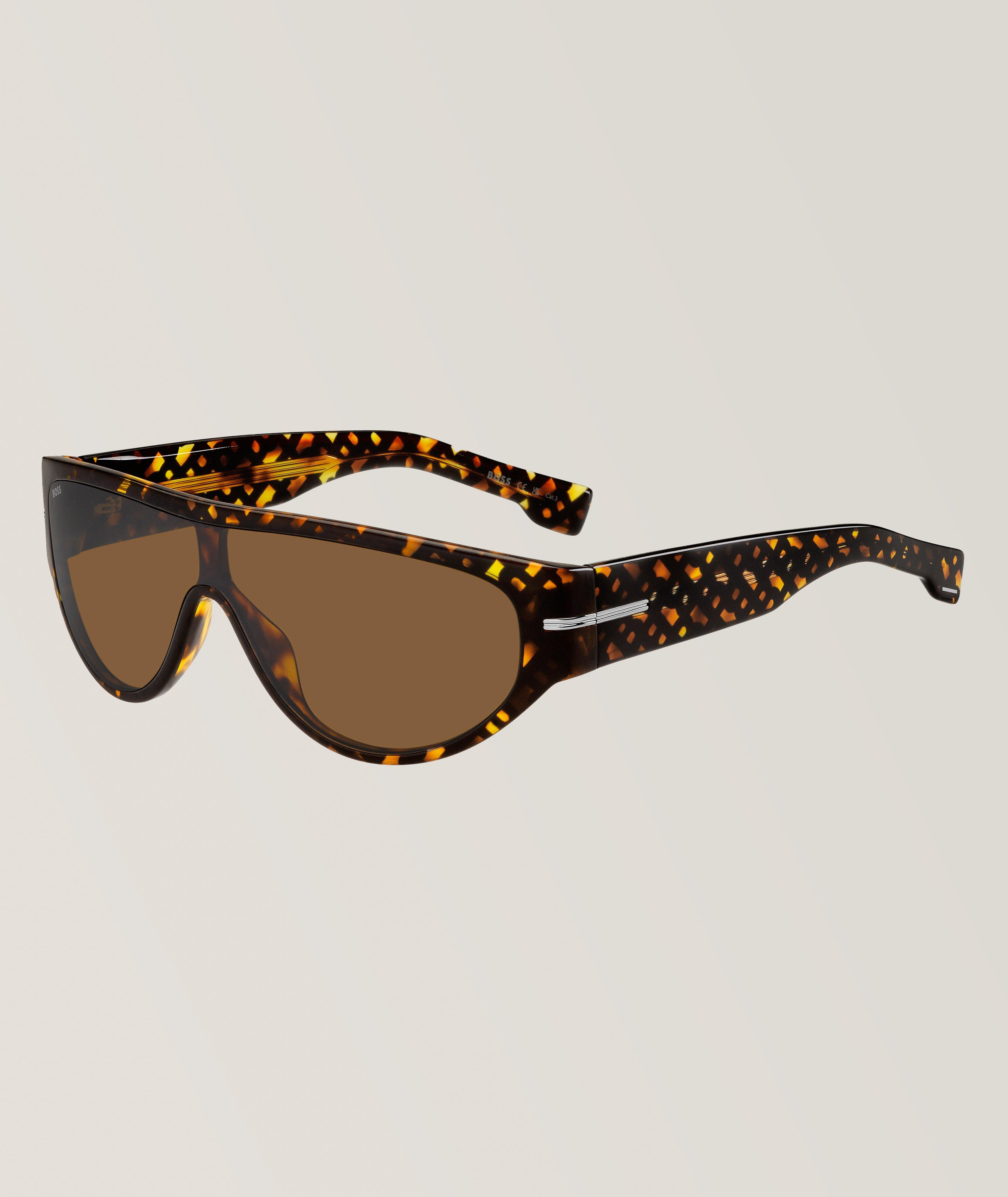 Eco-Acetate Havana Shield Sunglasses image 0