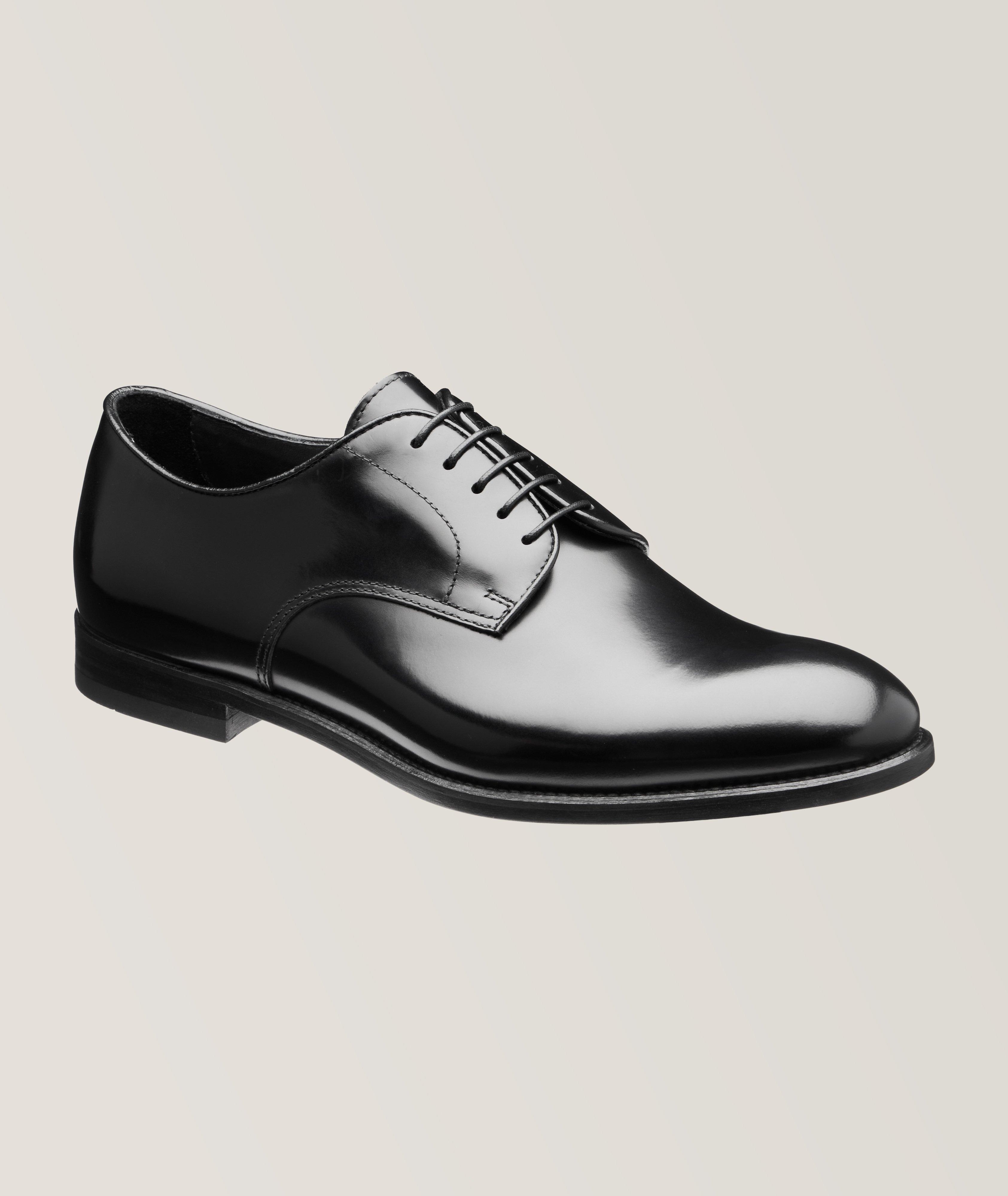 Polished Leather Lace-up Derbies