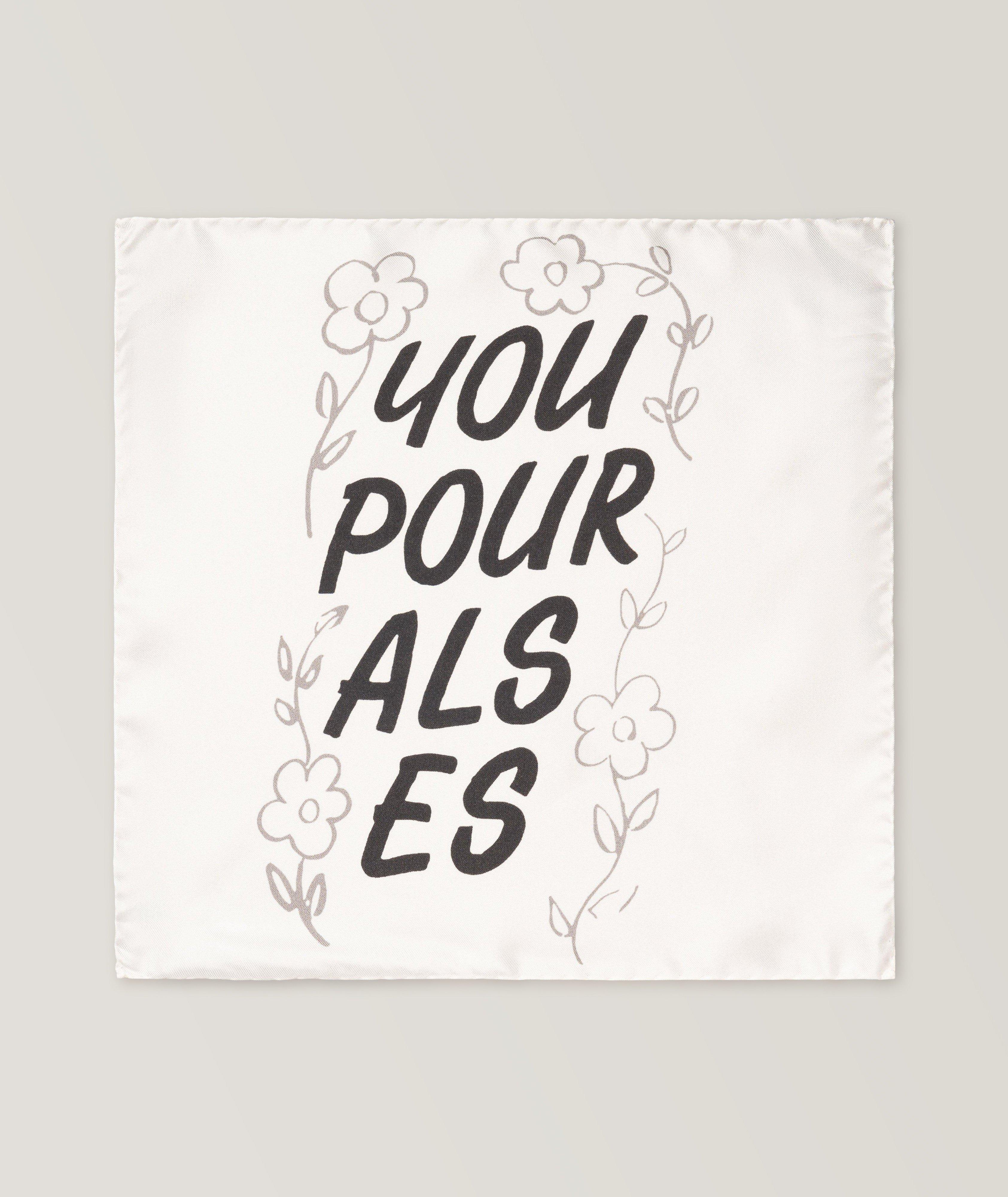 The Beatles Collection "You Pour Al Es" Silk Pocket Square image 0