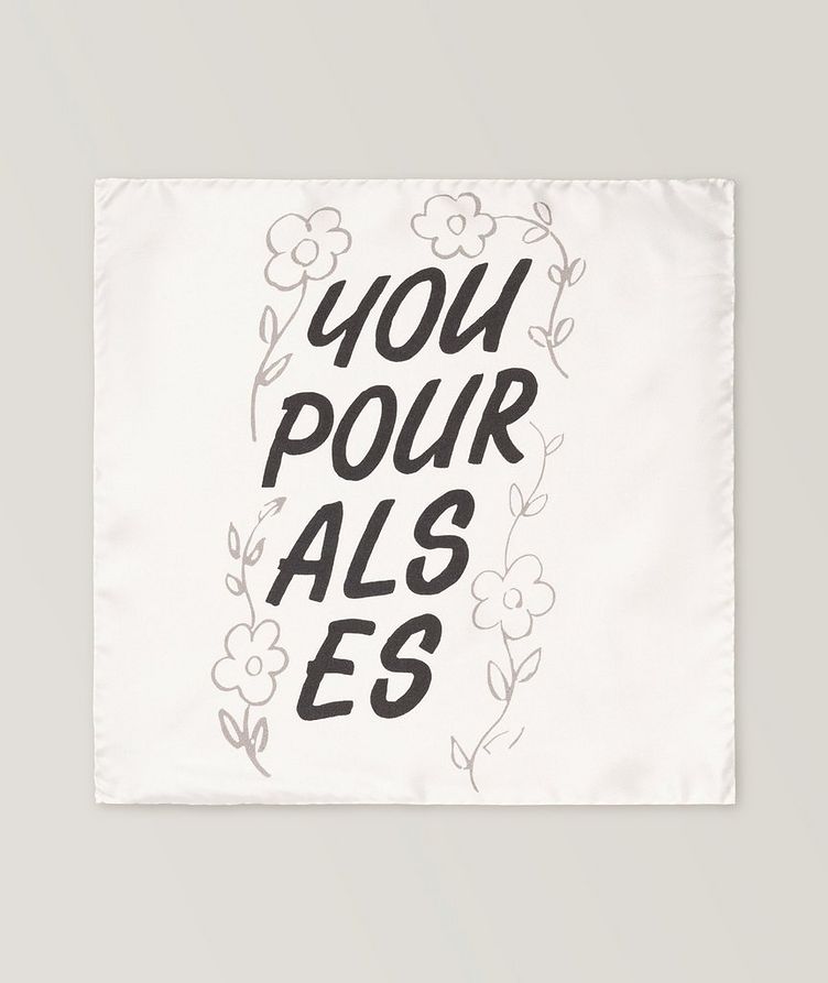 The Beatles Collection "You Pour Al Es" Silk Pocket Square image 0