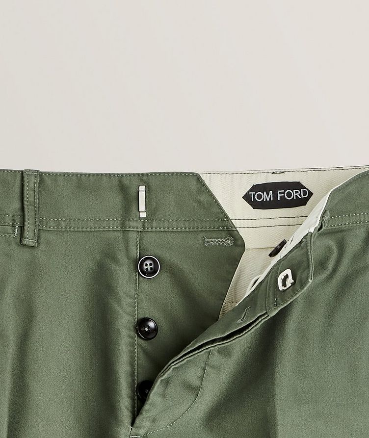 Military Pleated Cotton Chinos image 1