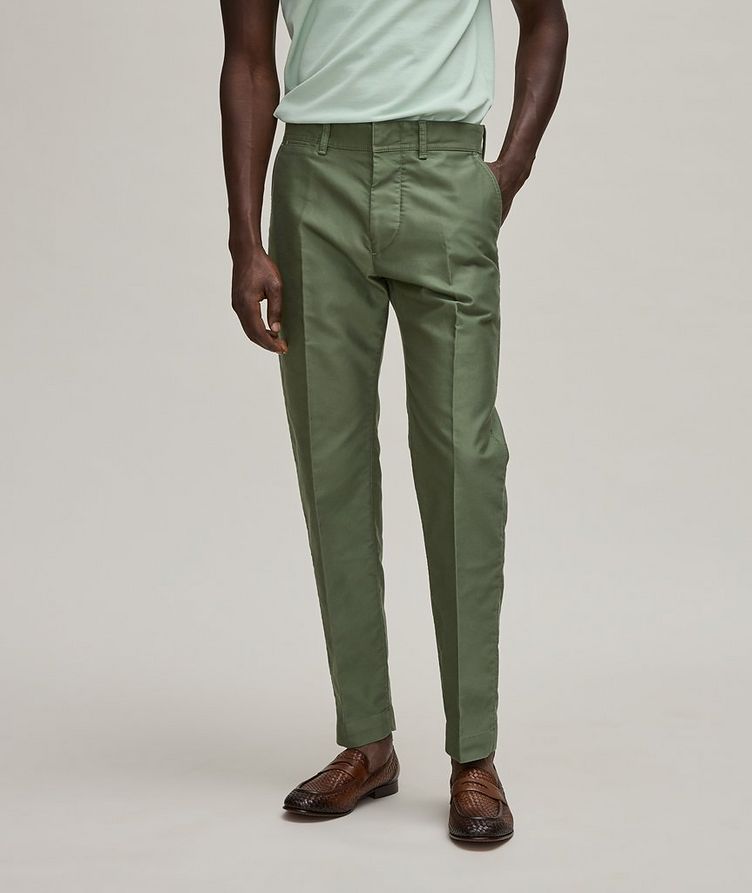 Military Pleated Cotton Chinos image 2