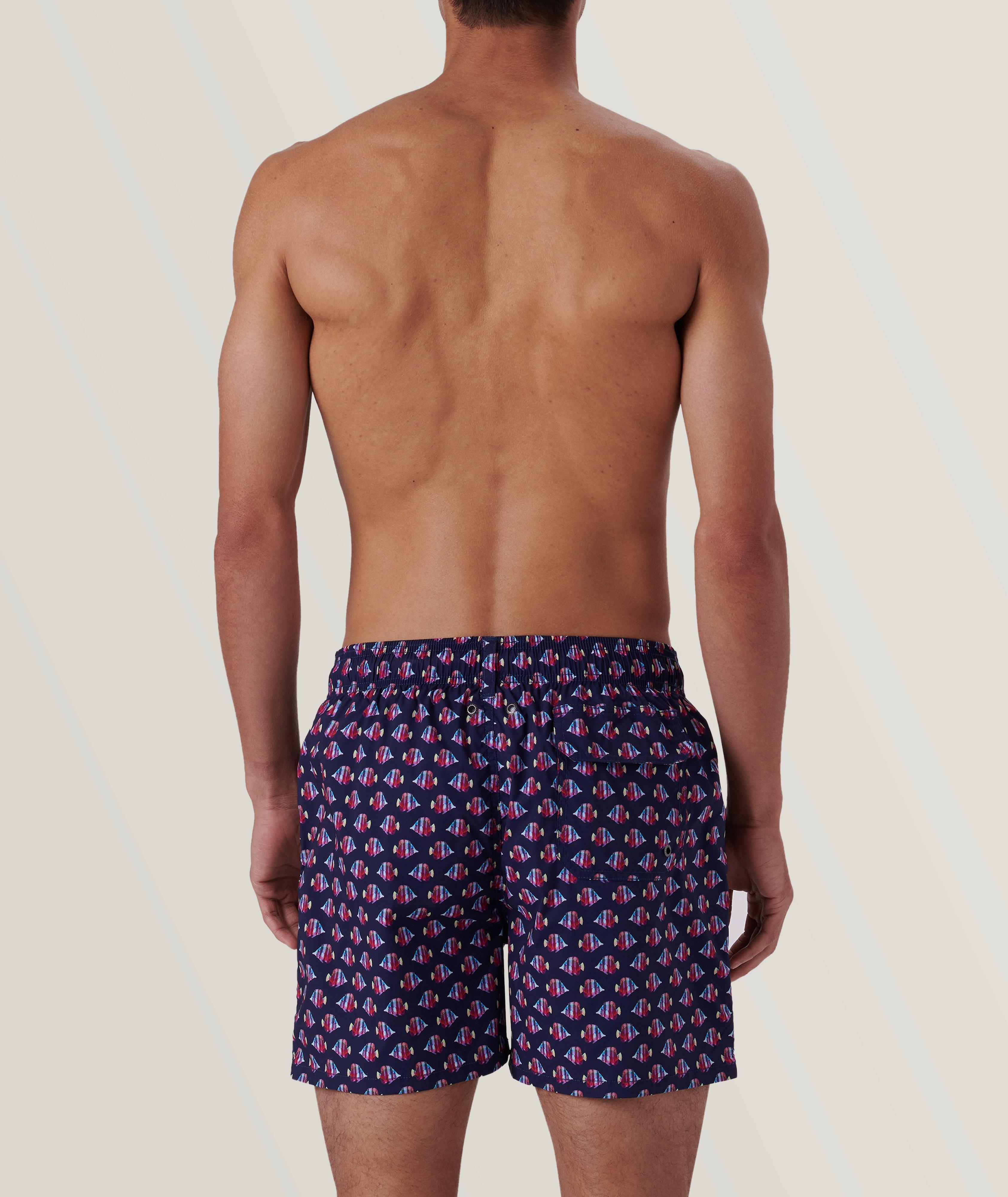 Archer Striped Fish Swim Trunks image 3