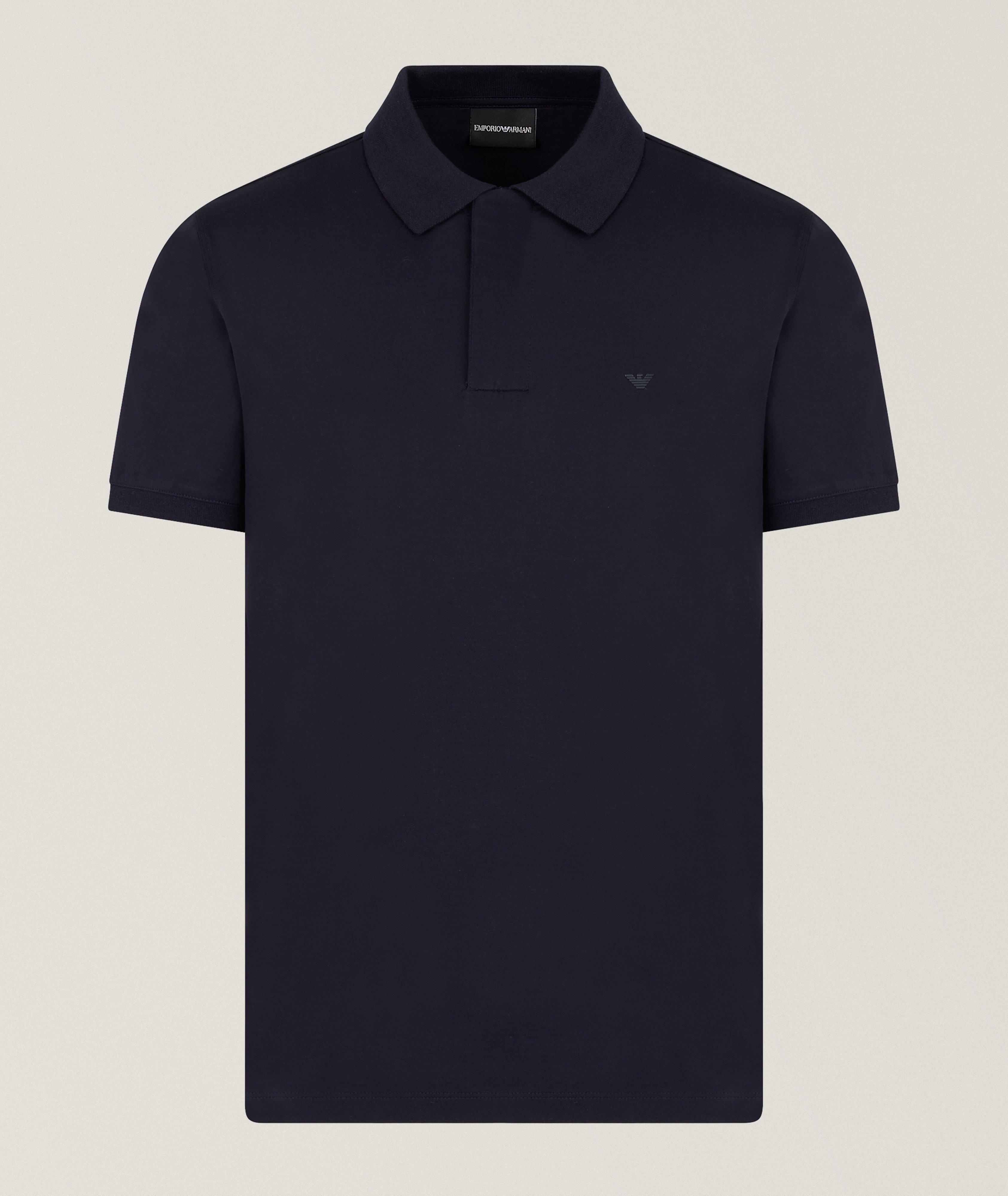 Emporio Armani Concealed Zipper Polo Polos Harry Rosen