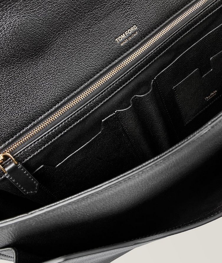 T-Buckle Leather Briefcase image 2