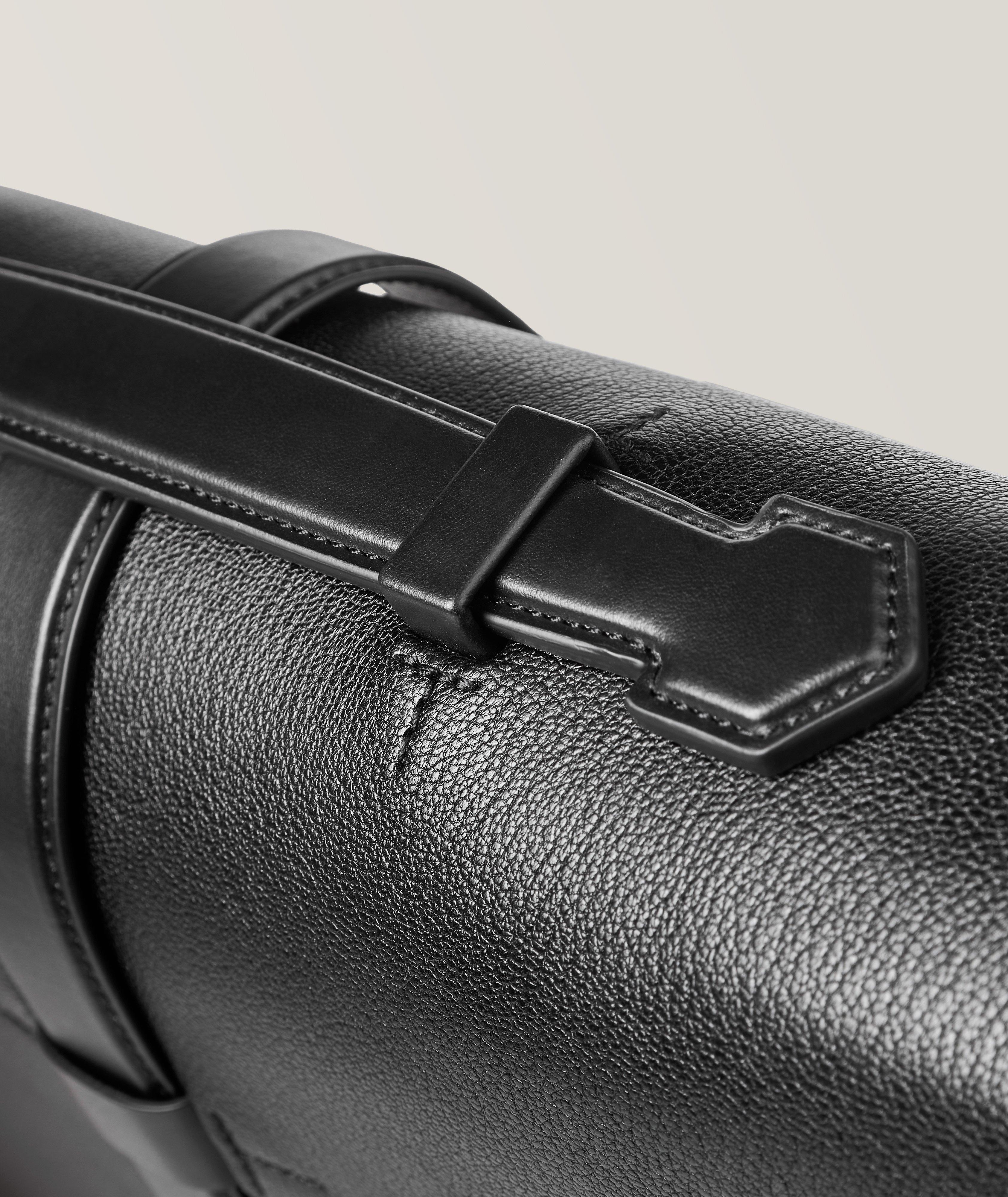 T-Buckle Leather Briefcase image 4