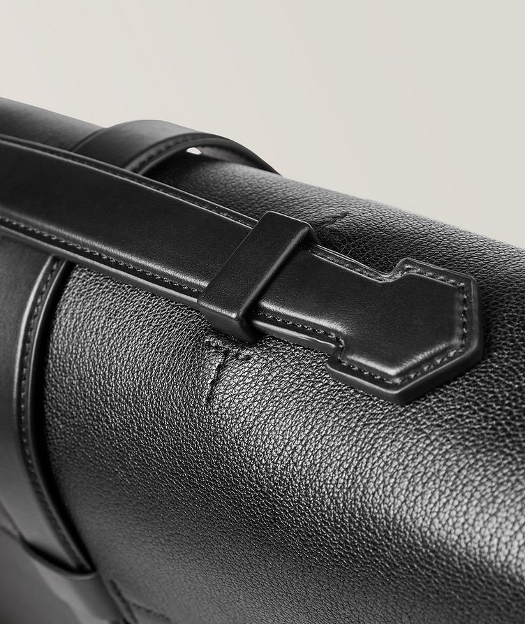 T-Buckle Leather Briefcase image 4