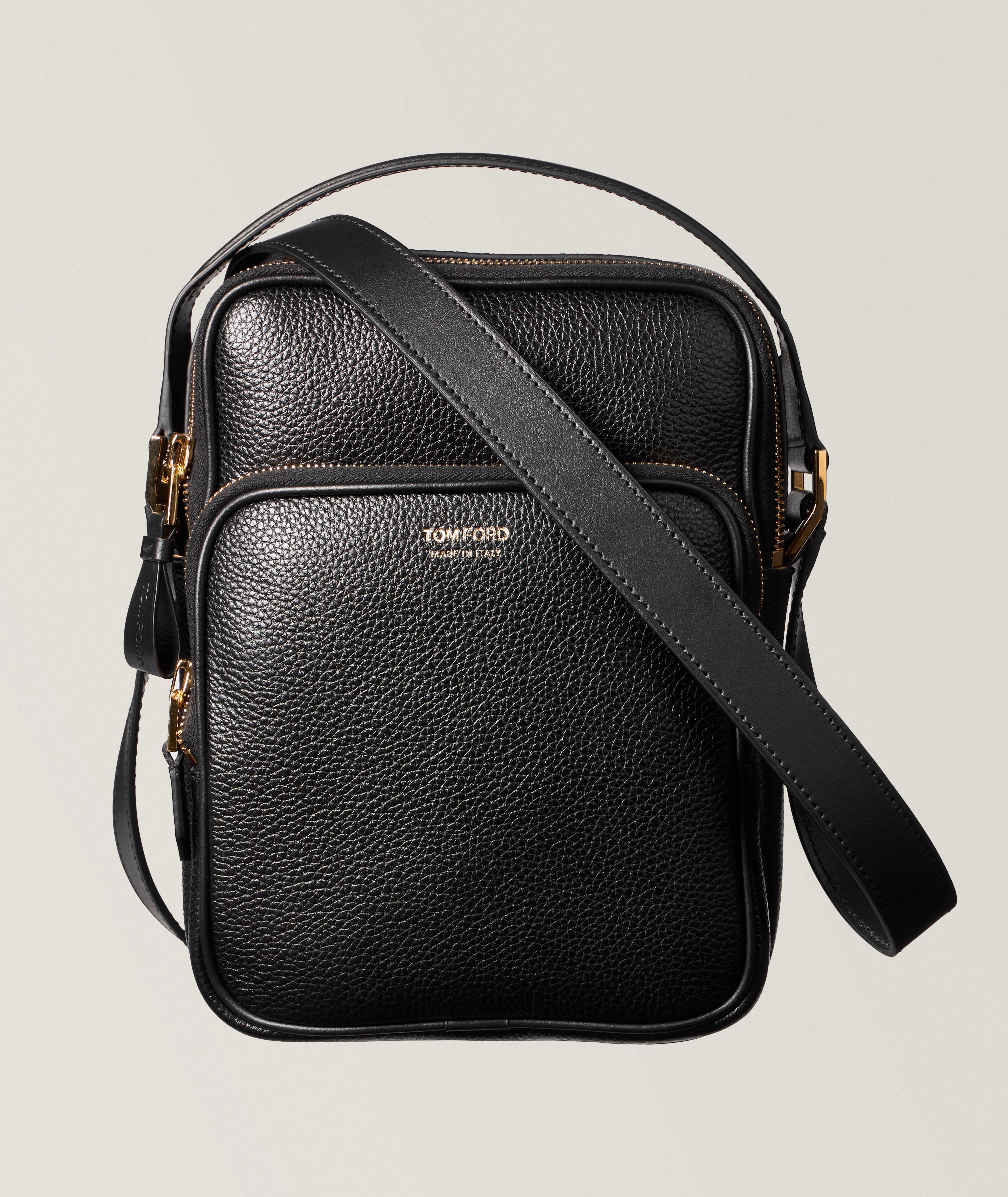 Tom Ford Black Leather Shoulder Bag Uni