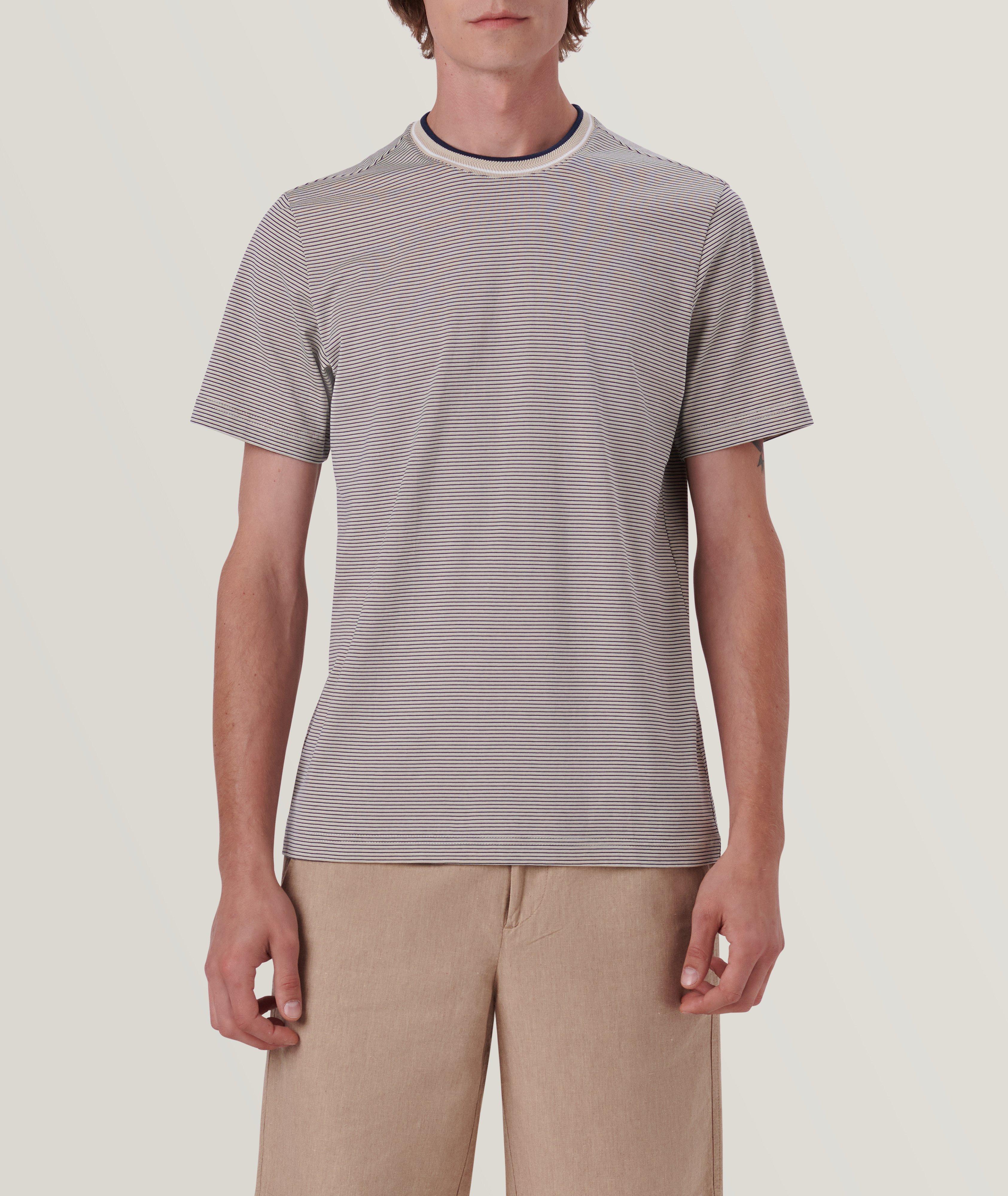 T-shirt en coton à rayures image 2