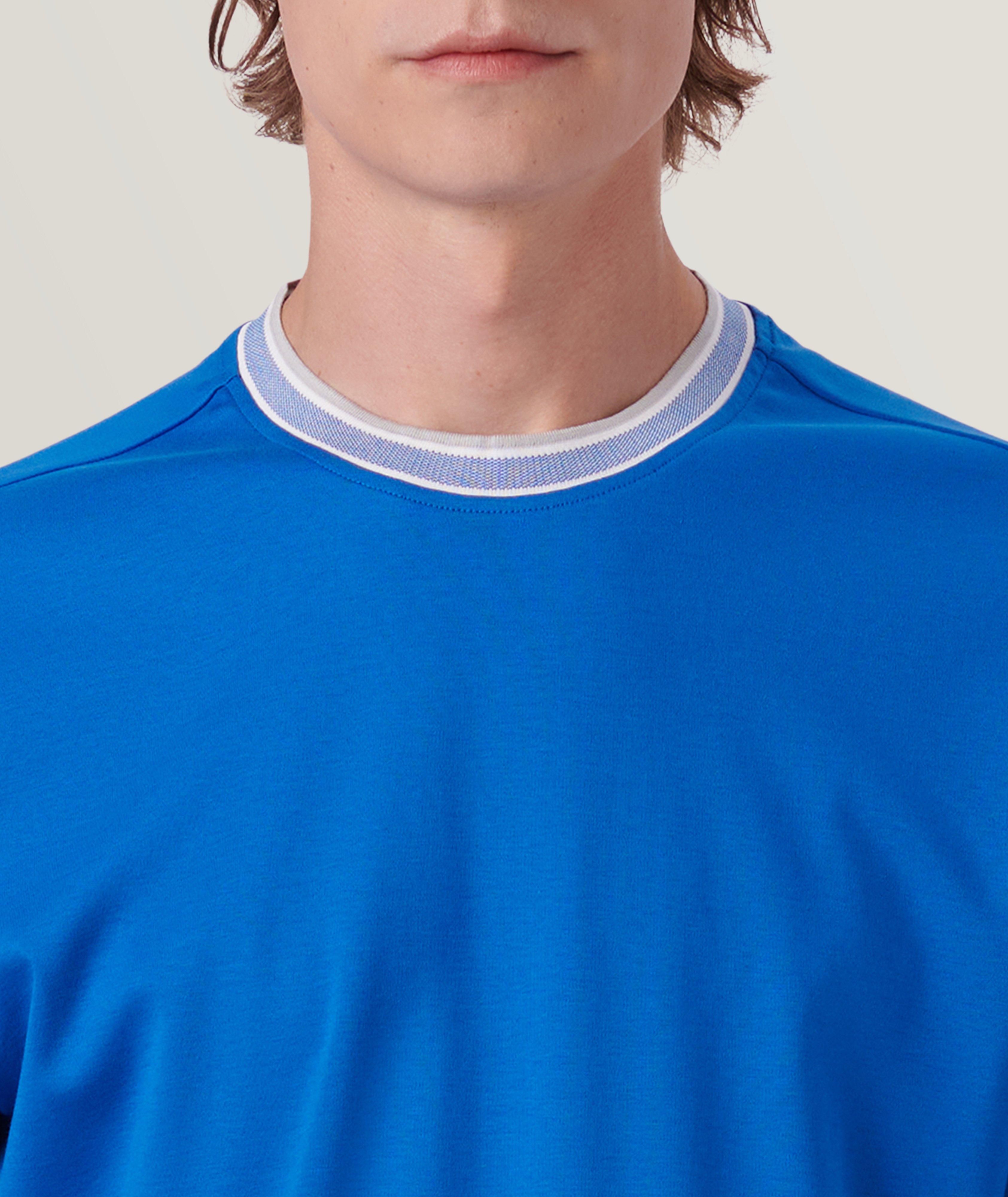 Contrast Collar T-Shirt image 1