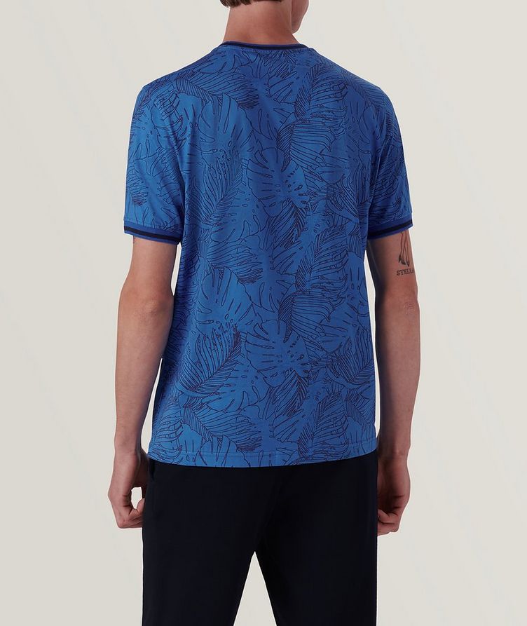 T-shirt en coton à motif de feuilles de palmier image 4