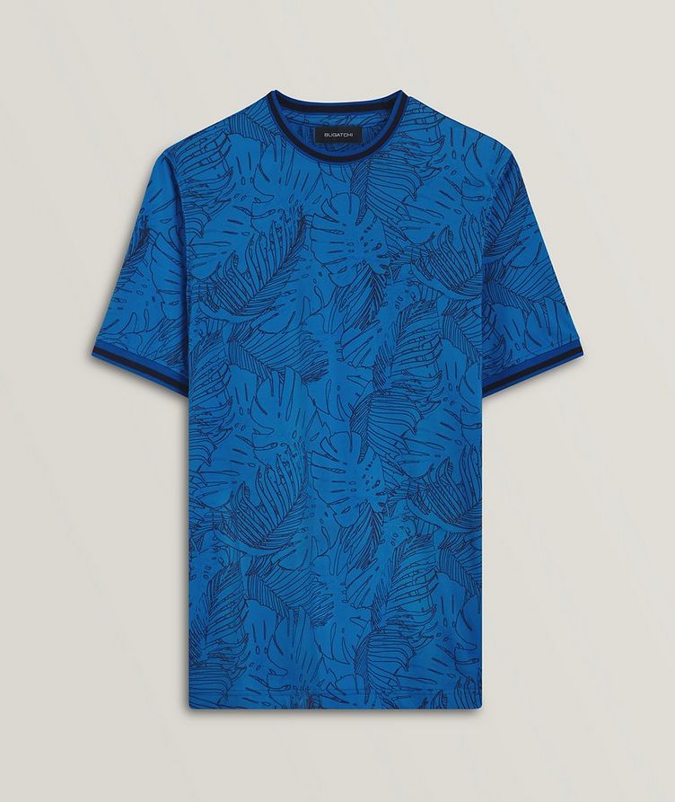 Palm Leaf Pattern Cotton T-Shirt image 0