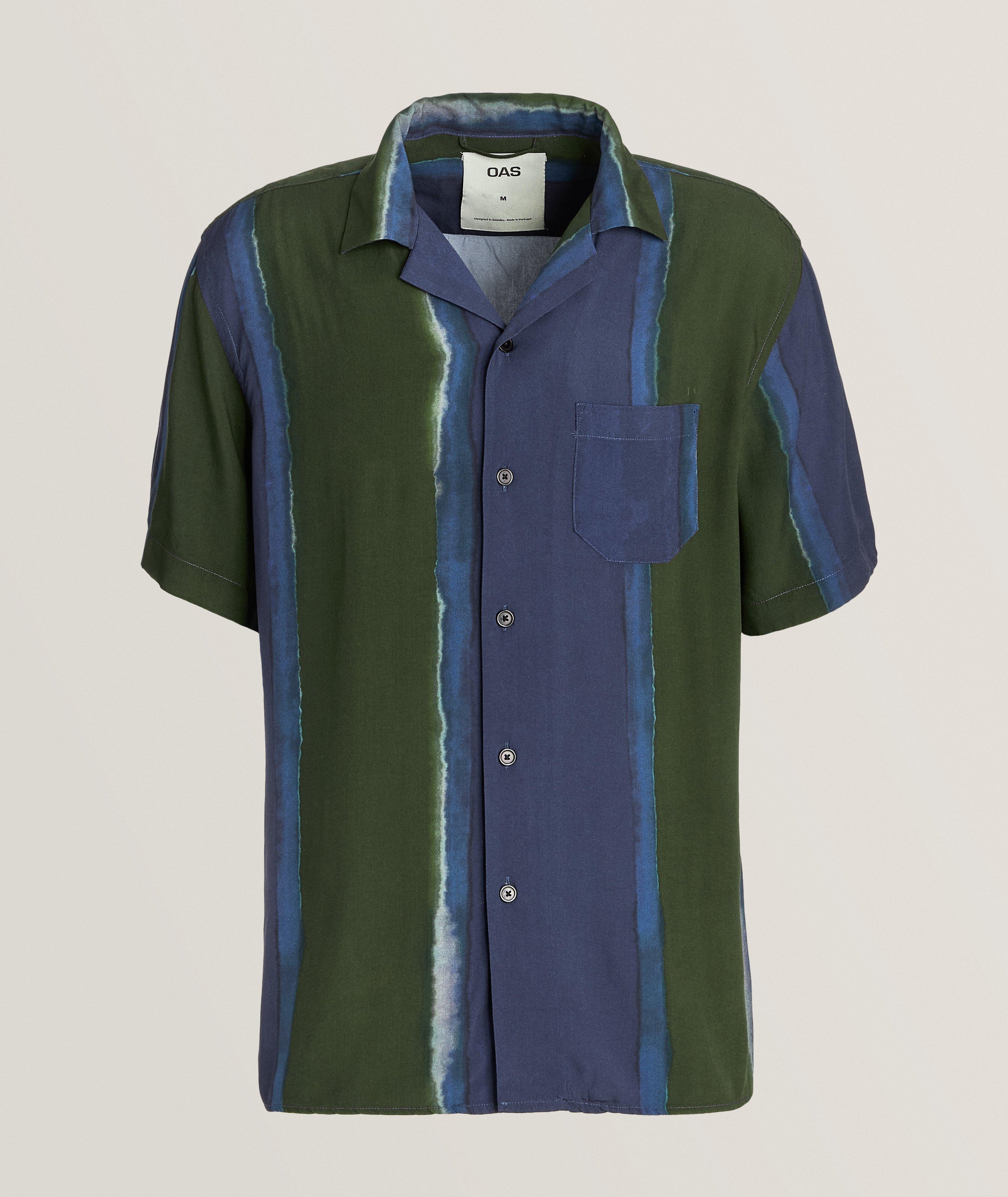 Watercolour Gradient Viscose Camp Shirt image 0