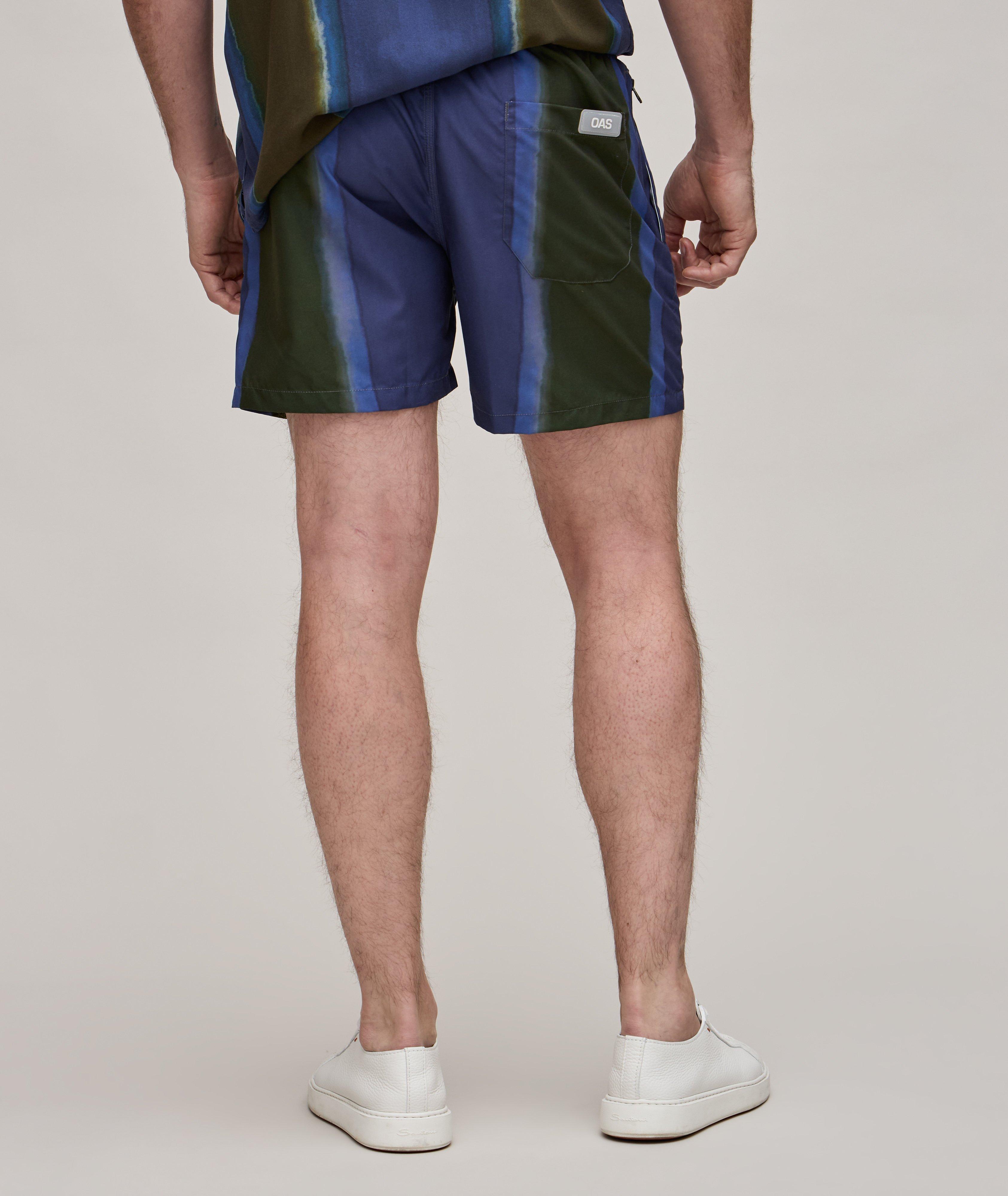 Striped Technical Fabric Swimshorts image 5
