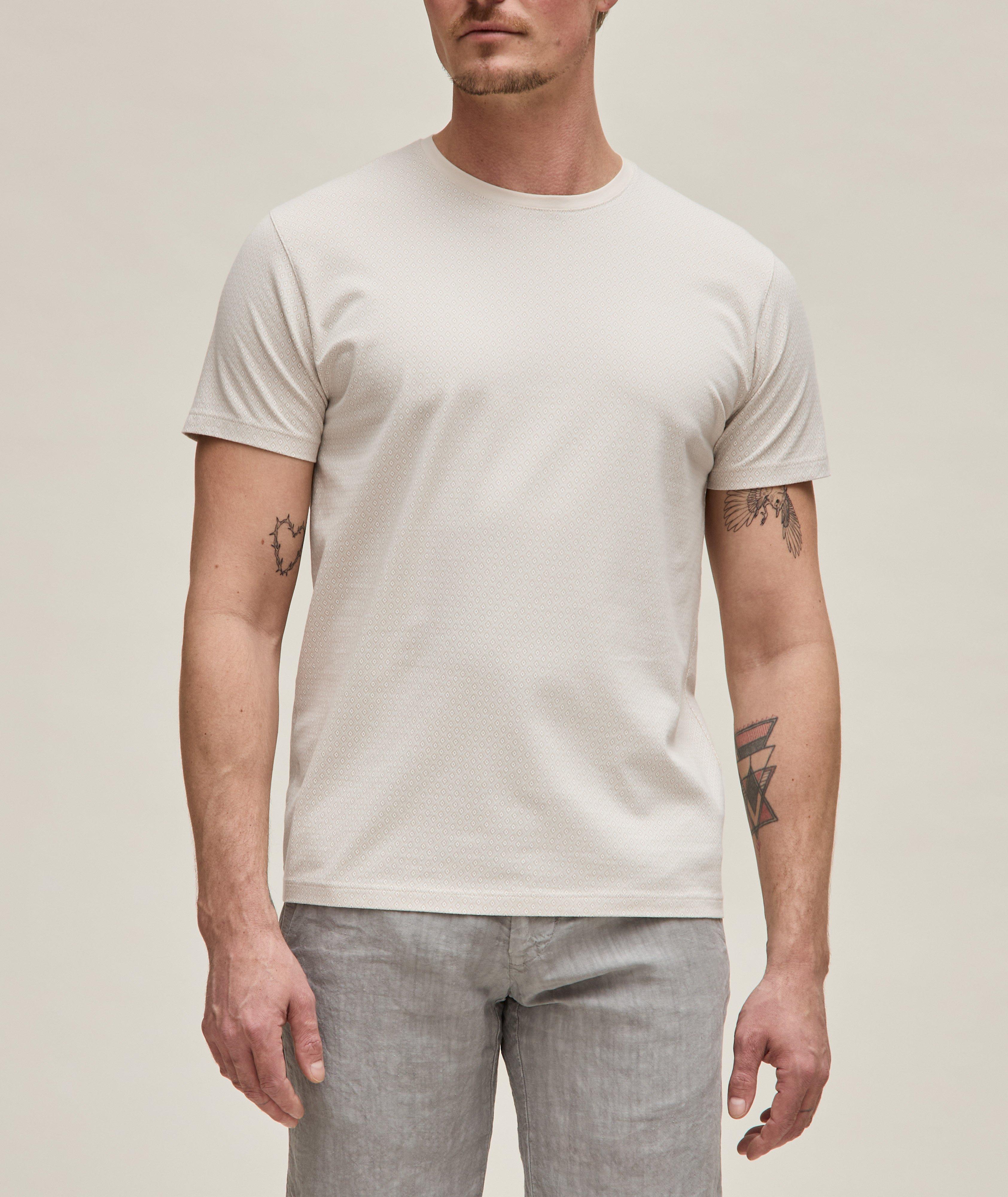 Micro Diamond Stretch-Pima Cotton T-Shirt  image 1